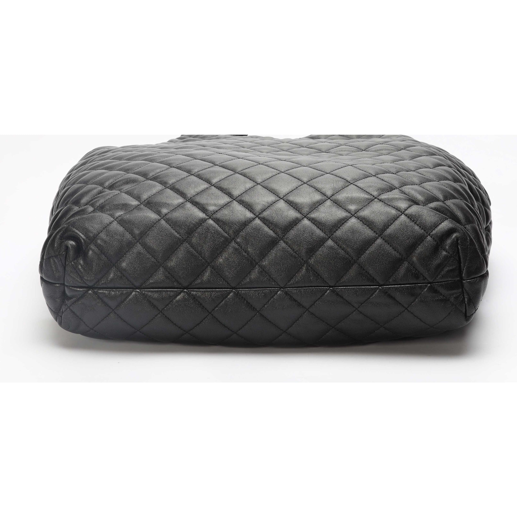 Saint Laurent Black Quilted Tote