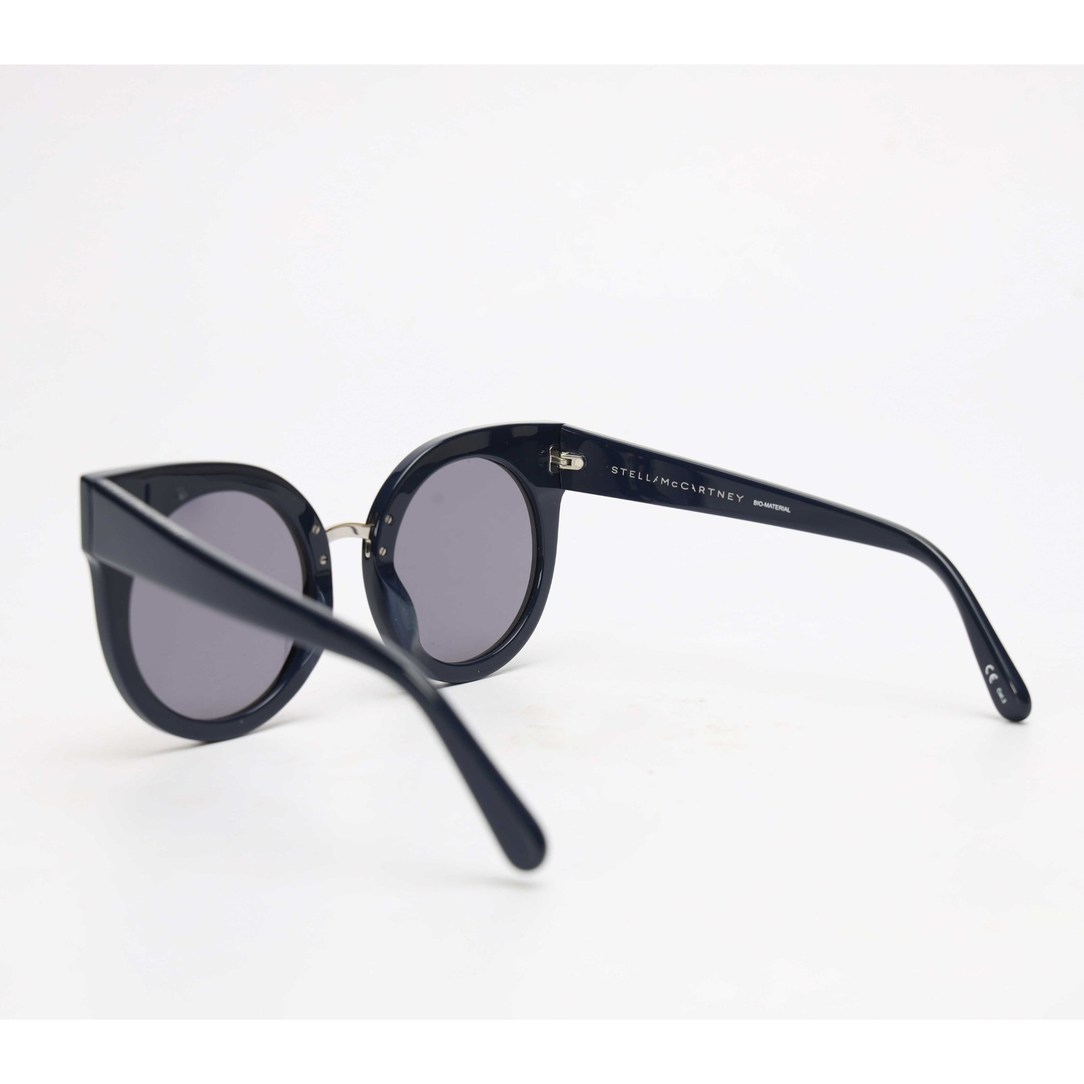 Stella Mccartney Black Cat Eye Round Sunglasses