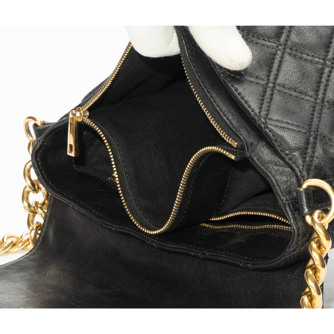 Marc Jacobs Black Quilted Flap Chain Shoulder Bag