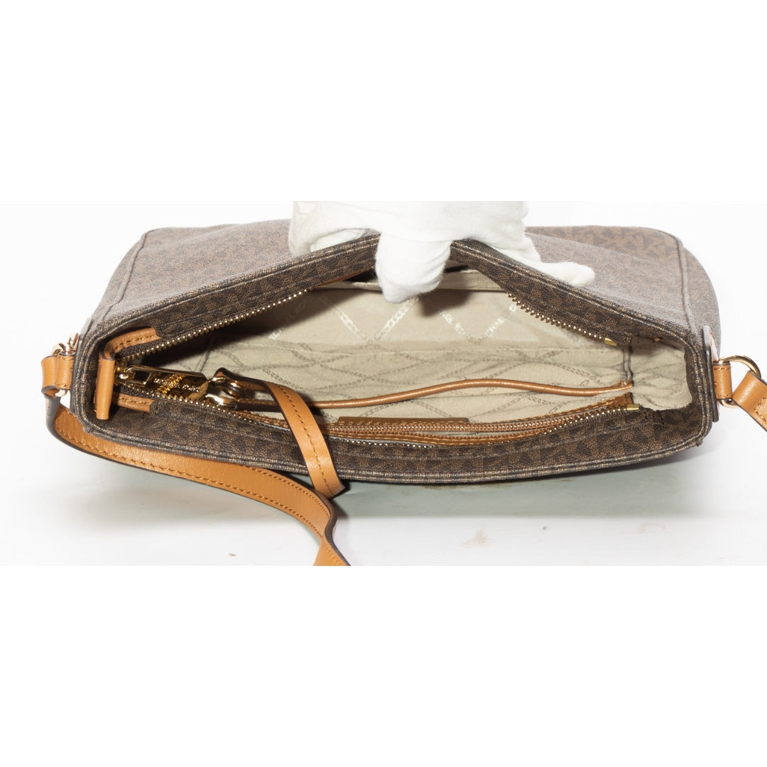 Michael Kors Jet Set Travel Signature Logo Messenger Bag