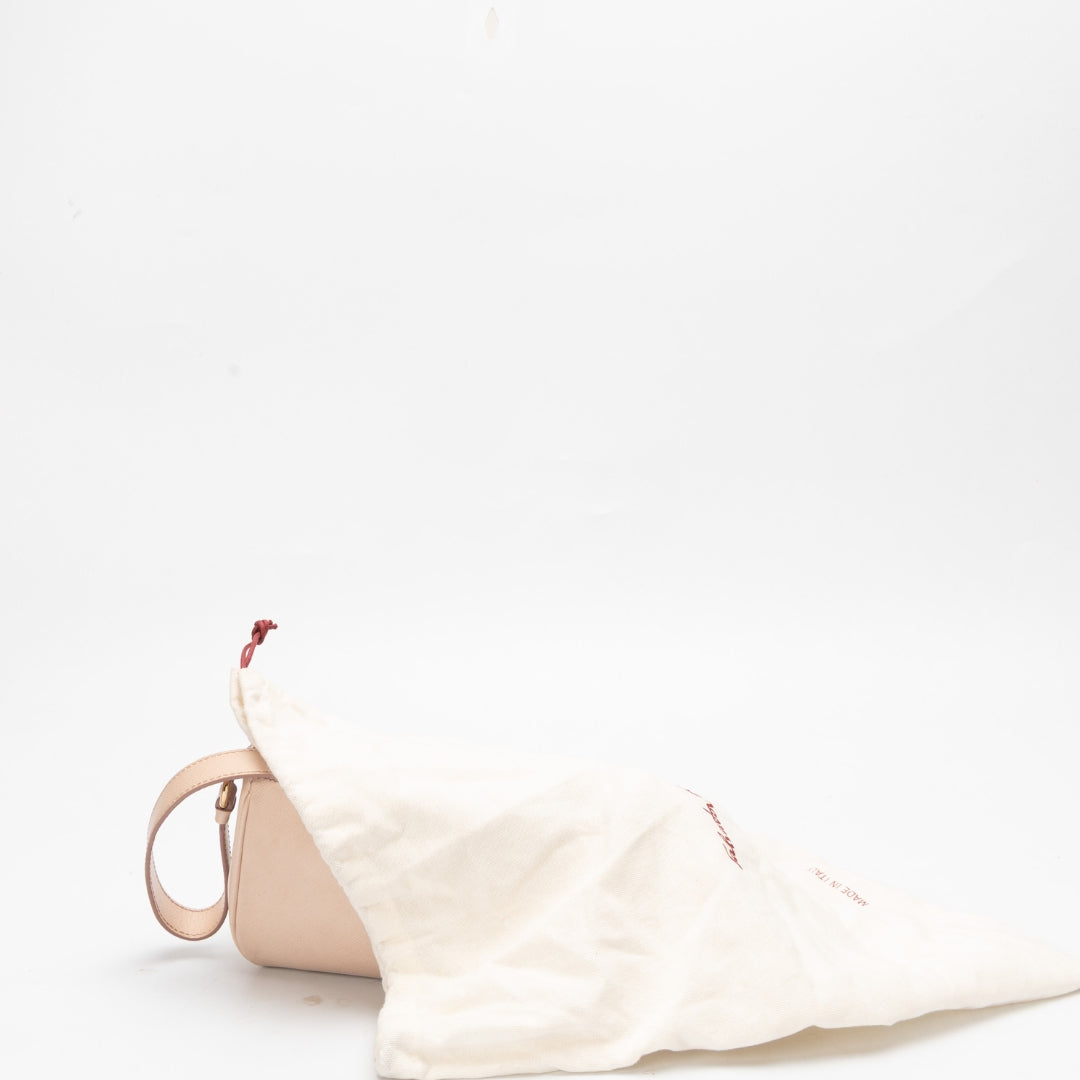 Salvatore Ferragamo Light Pink Gancini Shoulder Bag