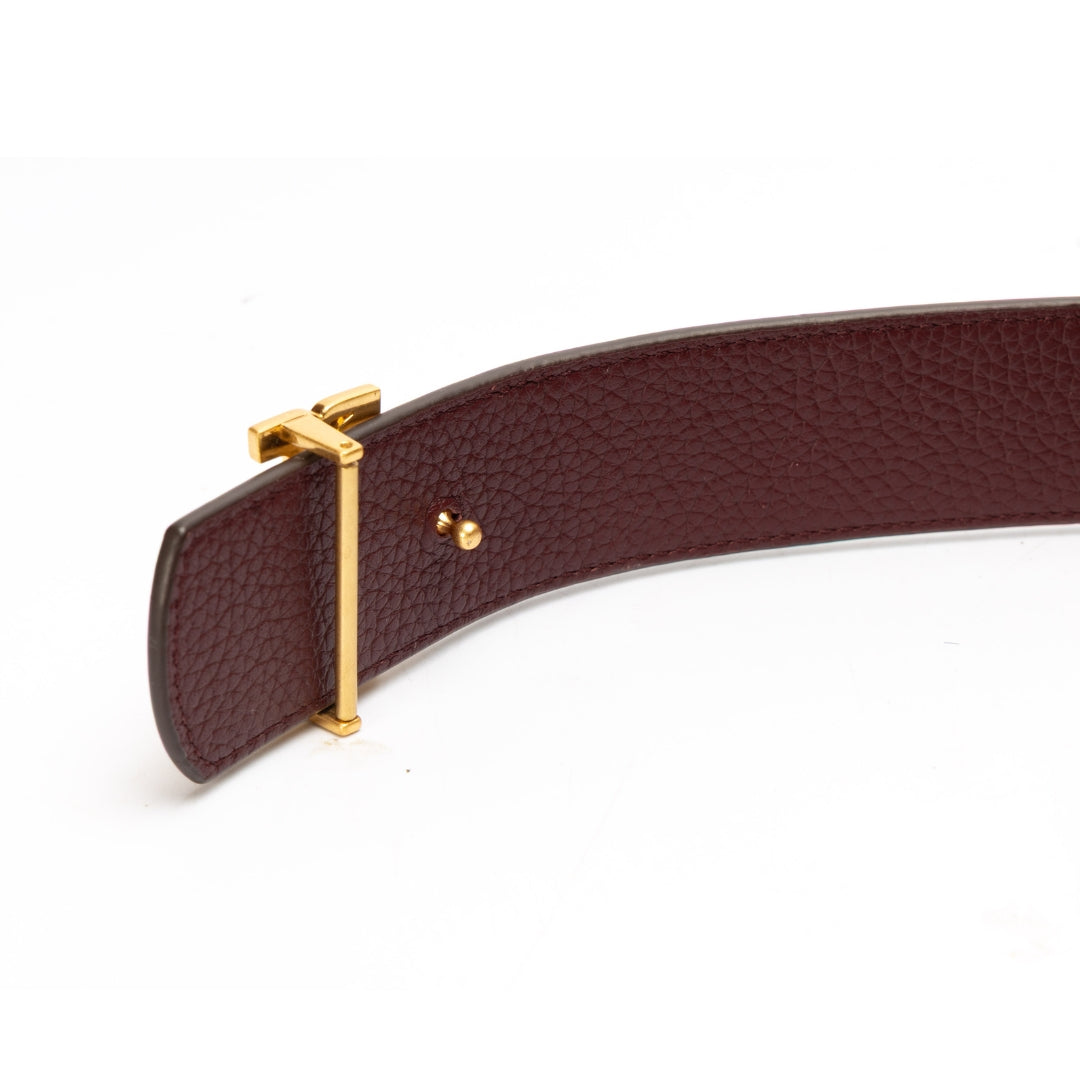 Tory Burch Floral Canvas T Buckle Belt