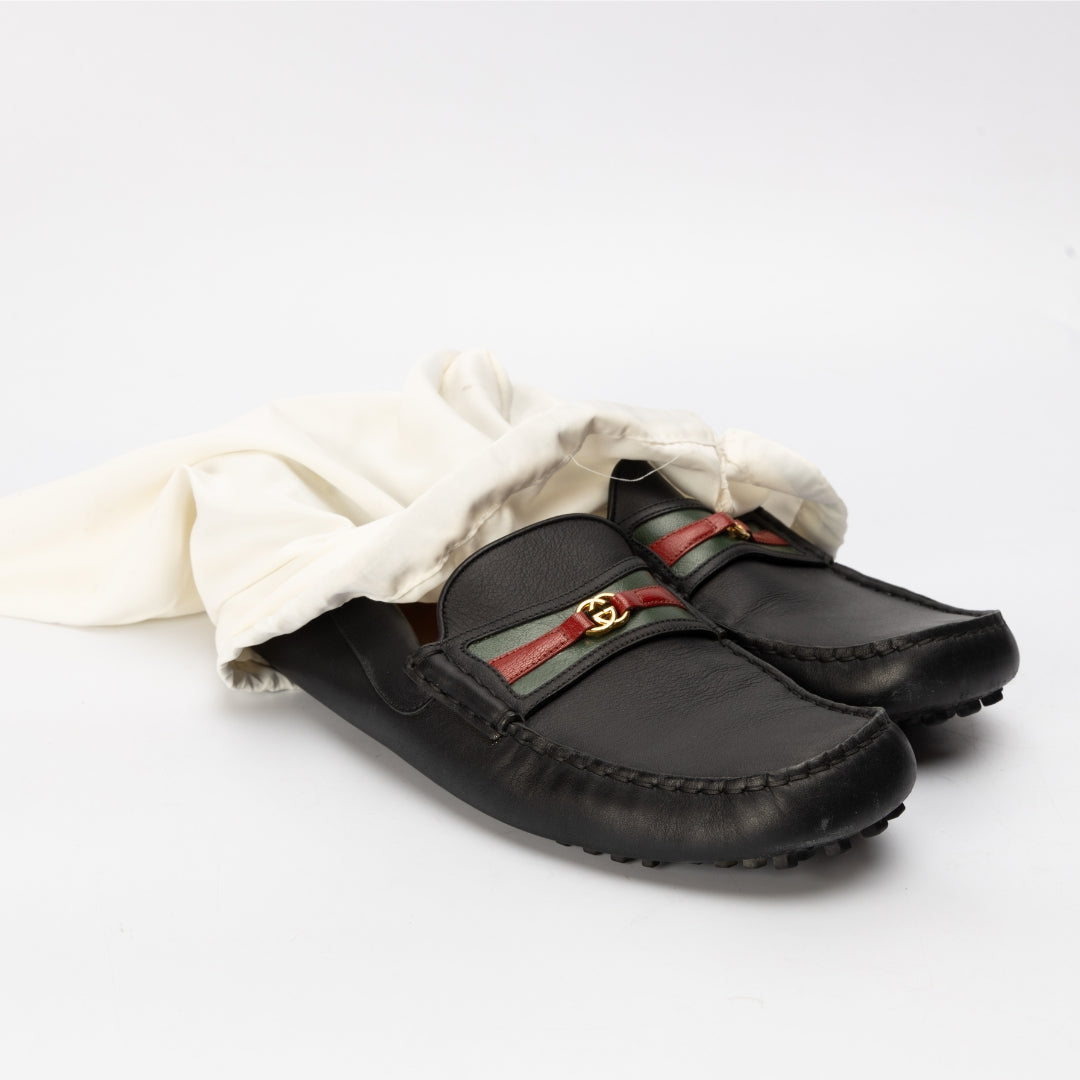 Gucci Ayrton GG Moccasins Driving Loafers