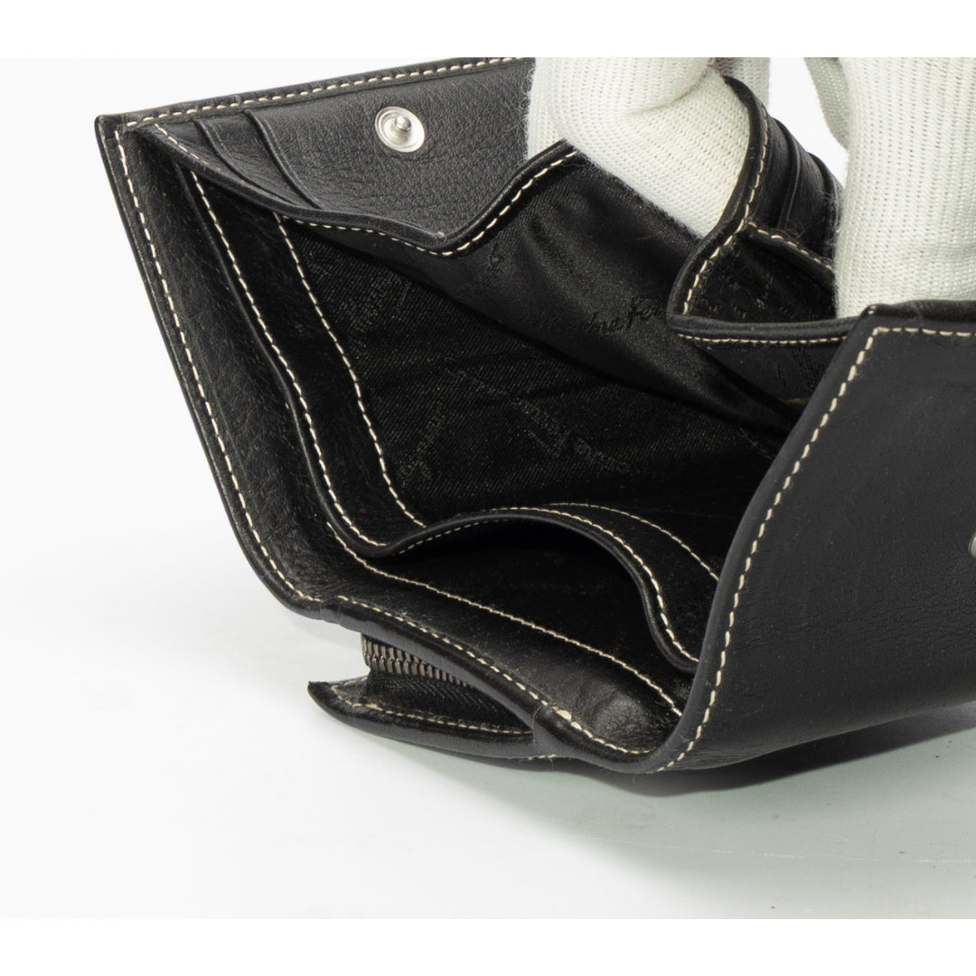 Salvatore Ferragamo Black Compact Women's Wallet