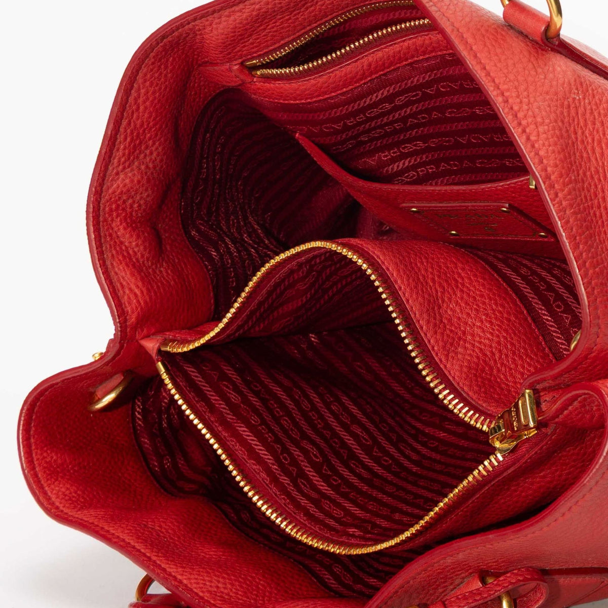 Prada Vitello Daino Convertible Tote