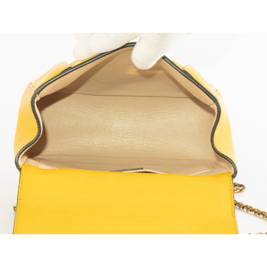 Chloe Mustard Leather Small Elsie Shoulder Bag