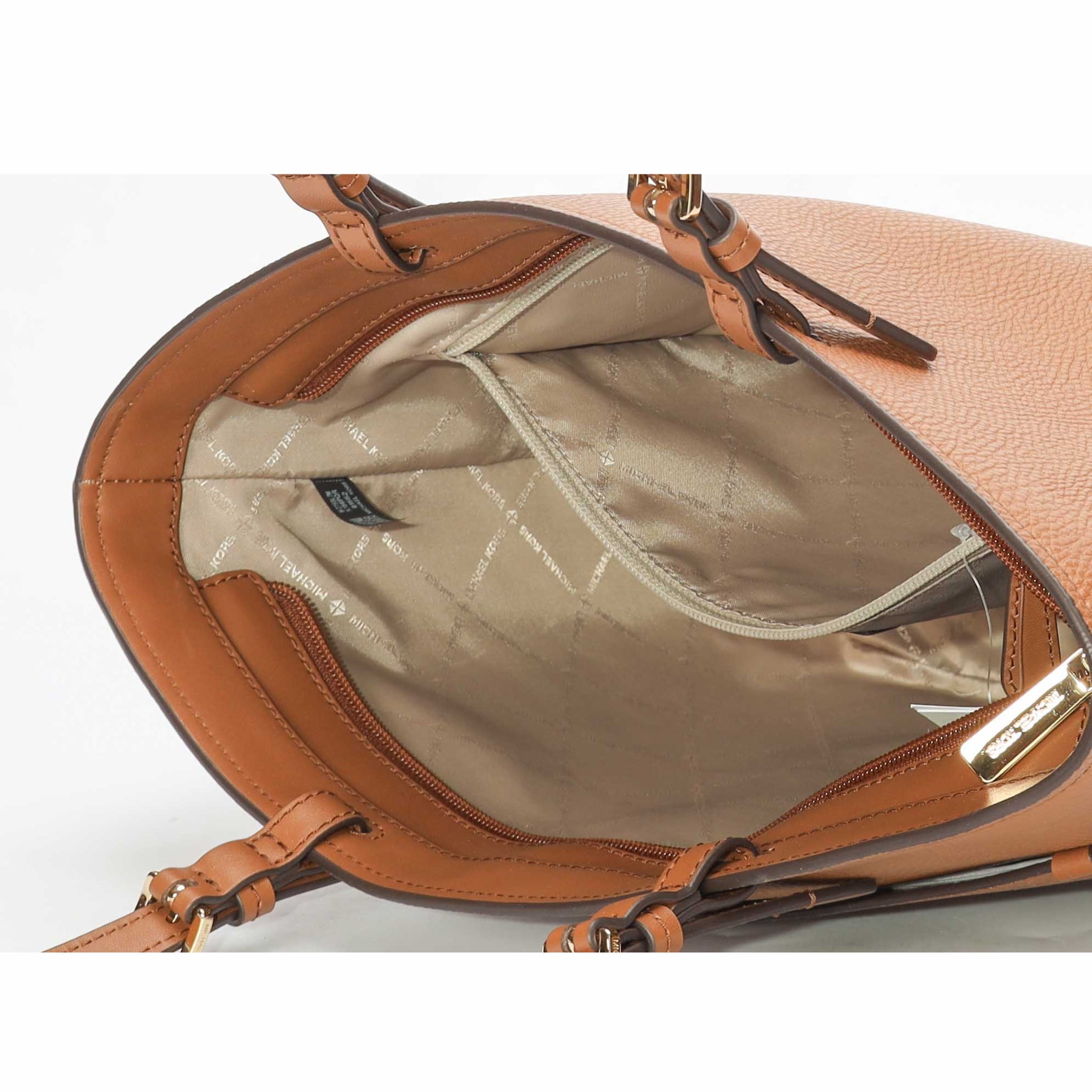 Michael Kors Brown Jet Set Pocket Tote