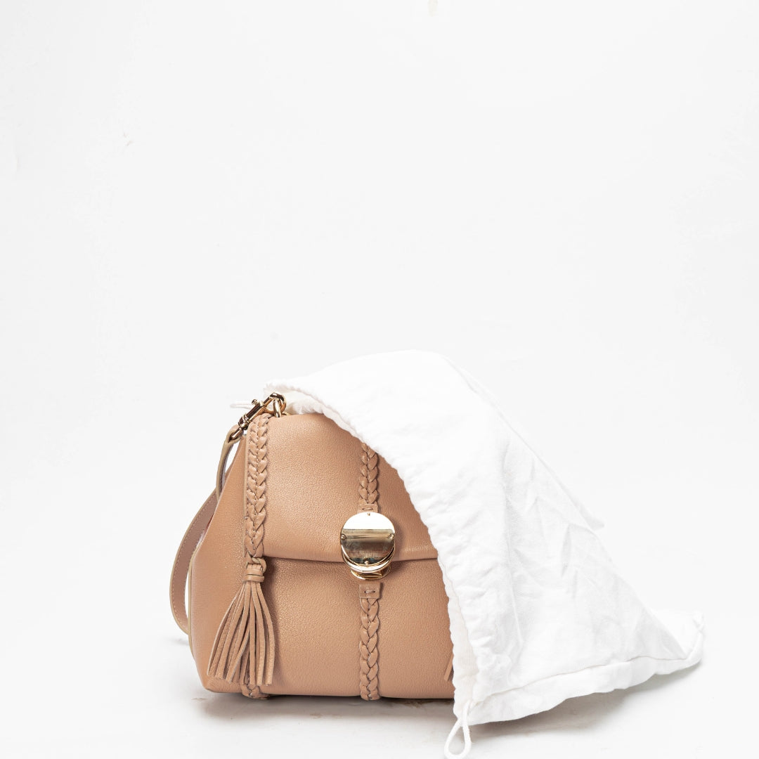 Chloe Penelope Beige Convertible Satchel
