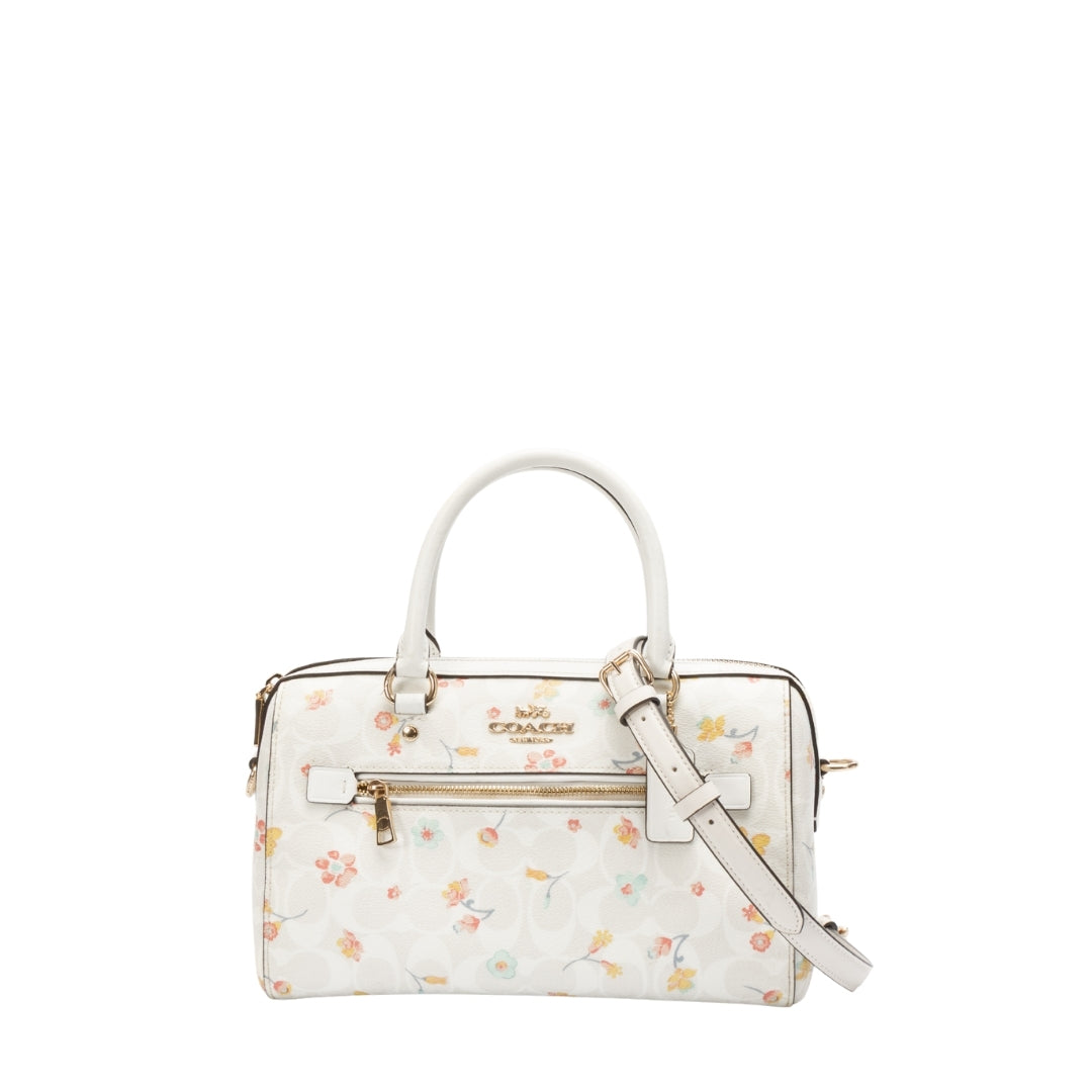 Coach Rowan Mystical Floral Print Satchel Bag