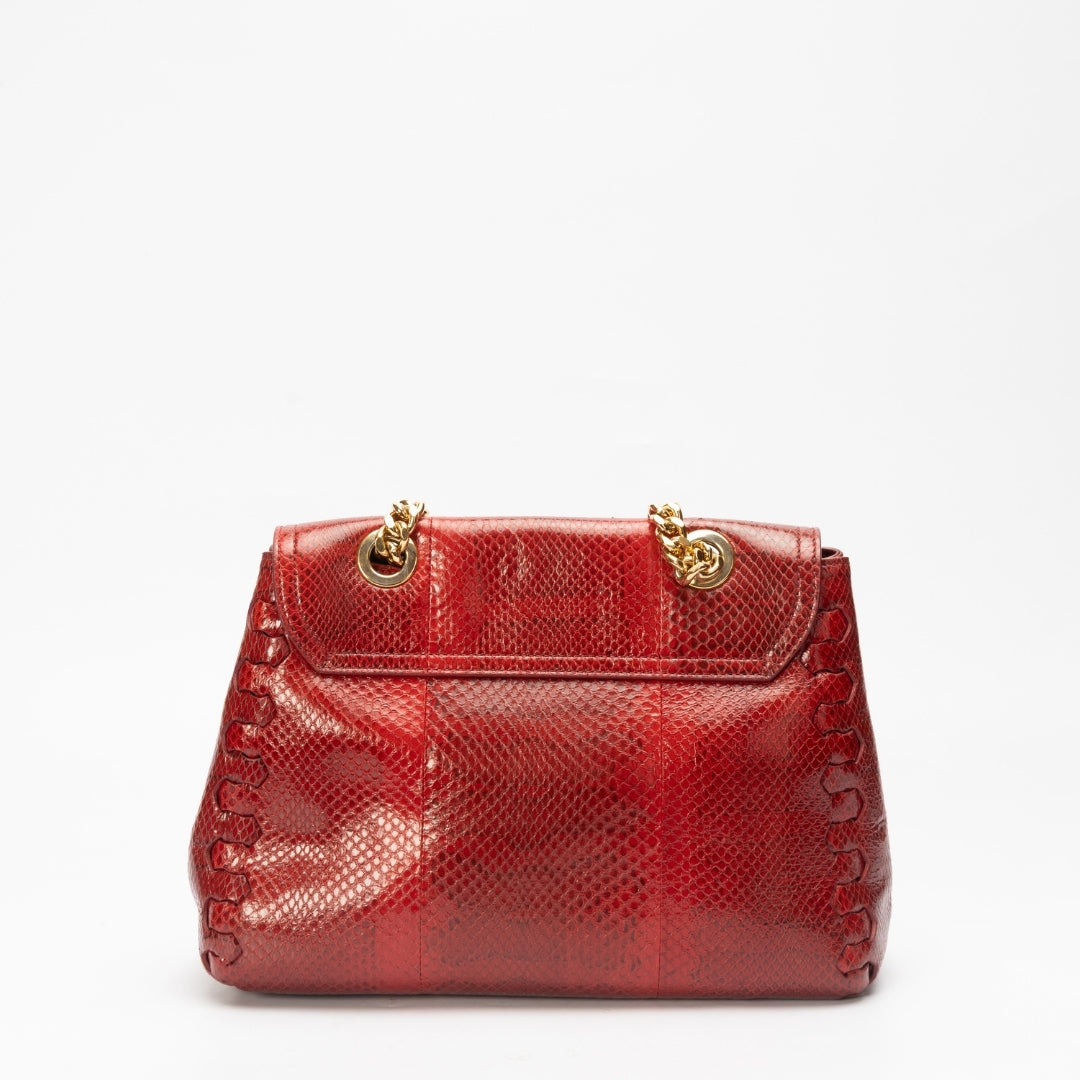 Roberto Cavalli Leather Chain Sling Bag