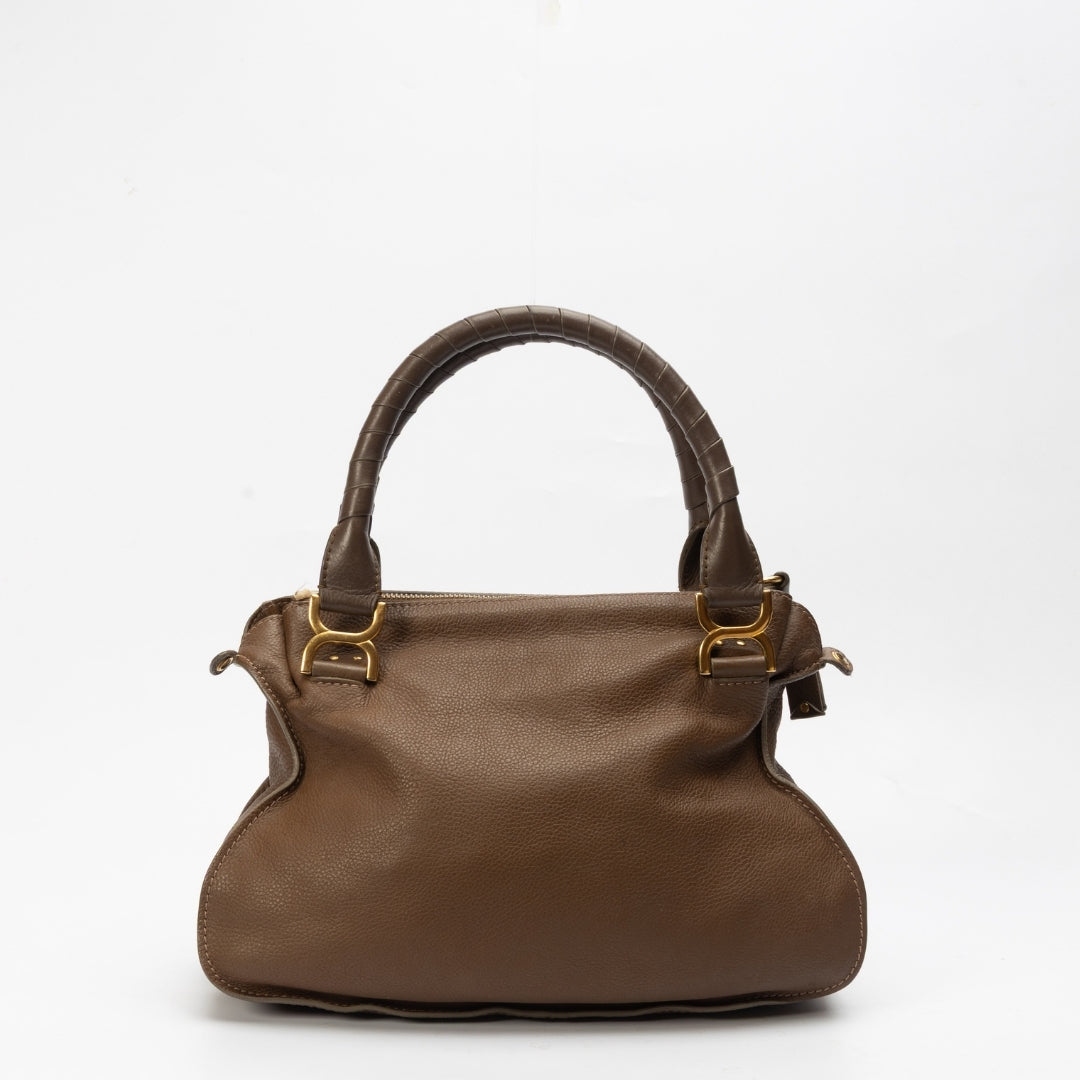 Chloe Brown Leather Medium Marcie Satchel
