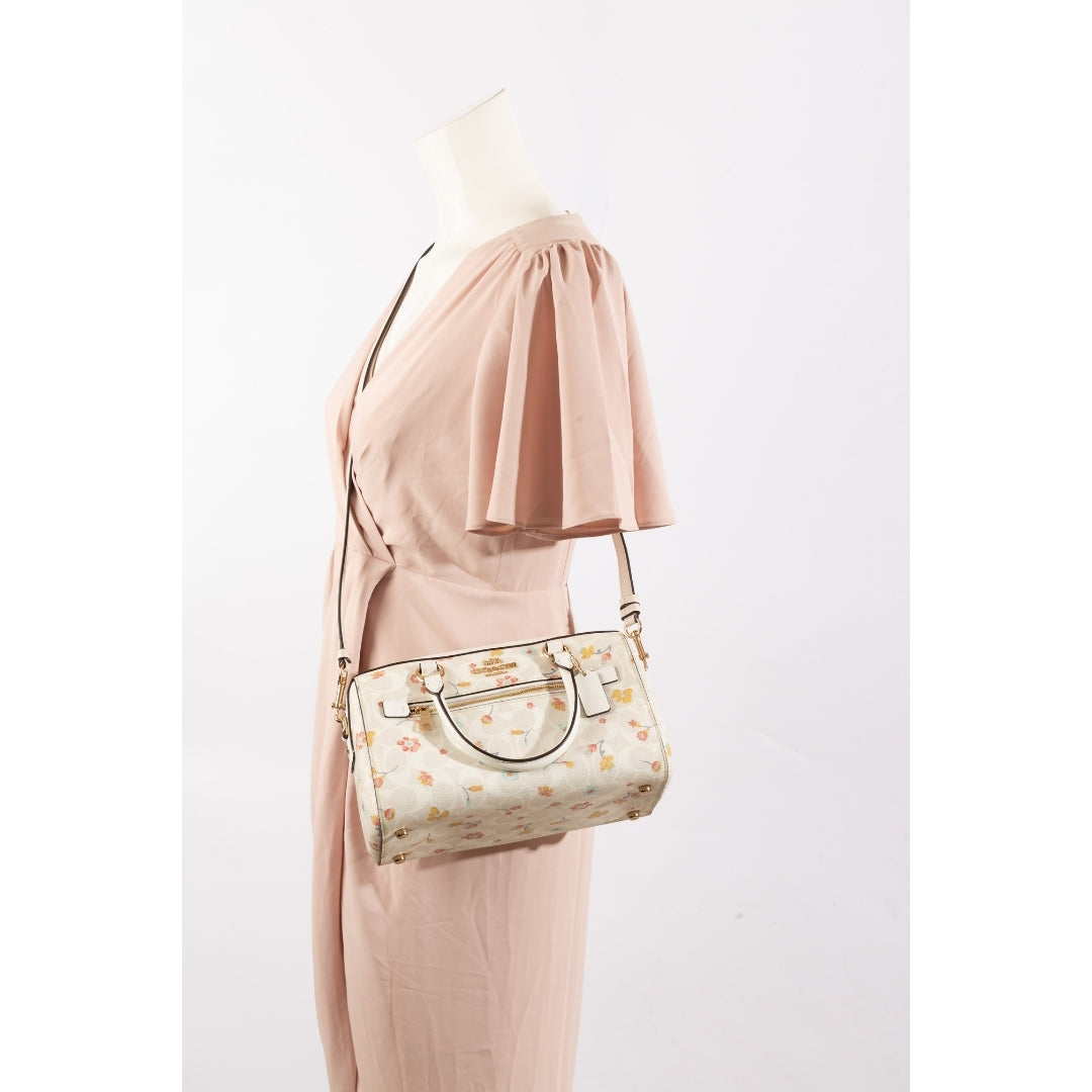Coach Rowan Mystical Floral Print Satchel Bag