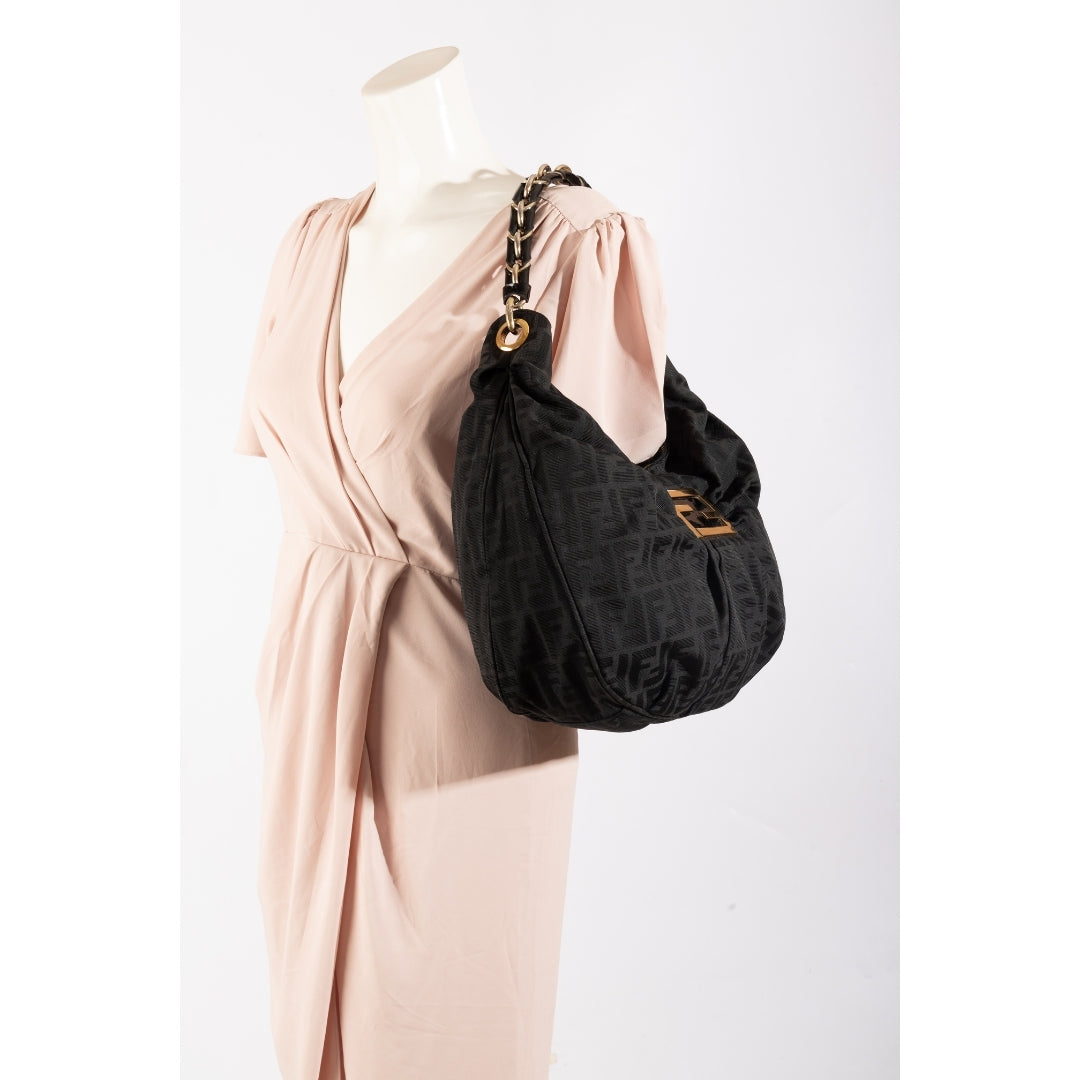 Fendi Zucca Mia Hobo Bag