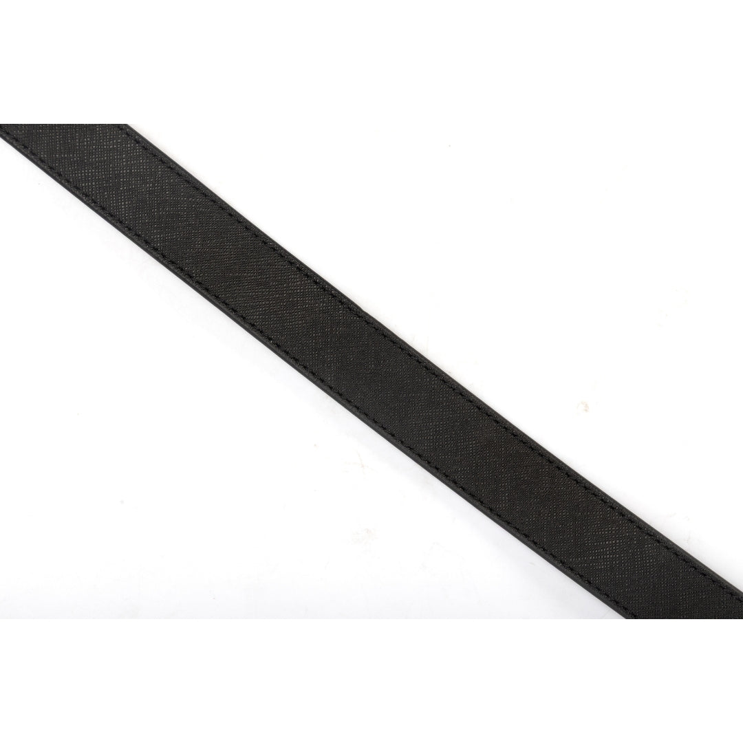 Tory Burch Pebbled Leather Reversible Logo Belt