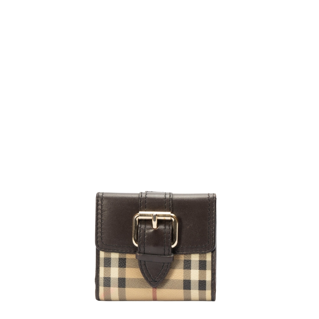 Burberry Haymarket Check Bifold Wallet