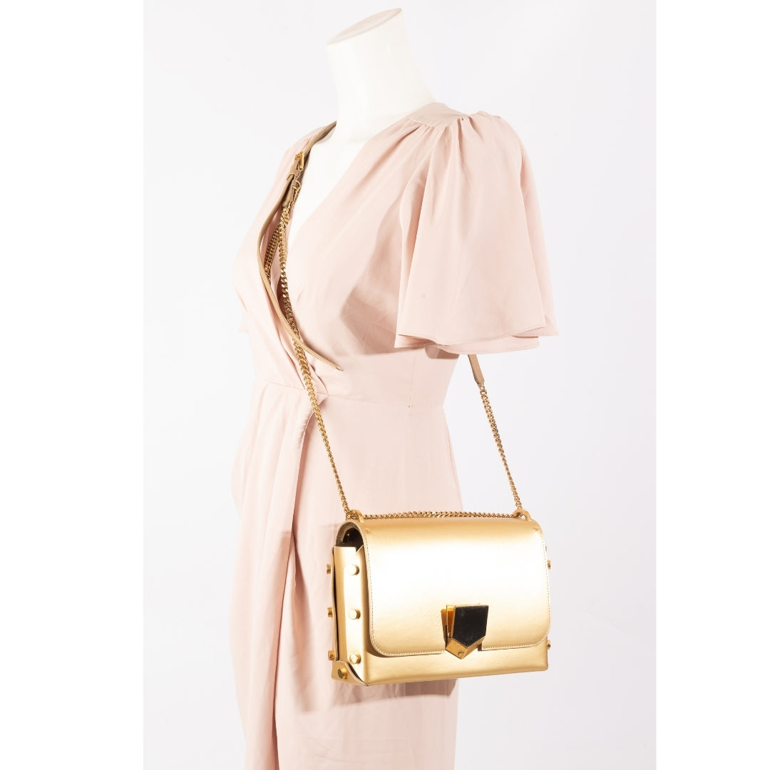 Jimmy Choo Leather Lockette Shoulder Bag