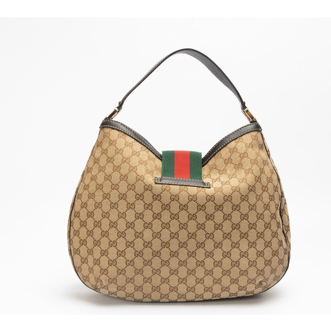 Gucci GG Canvas Medium Hobo Bag
