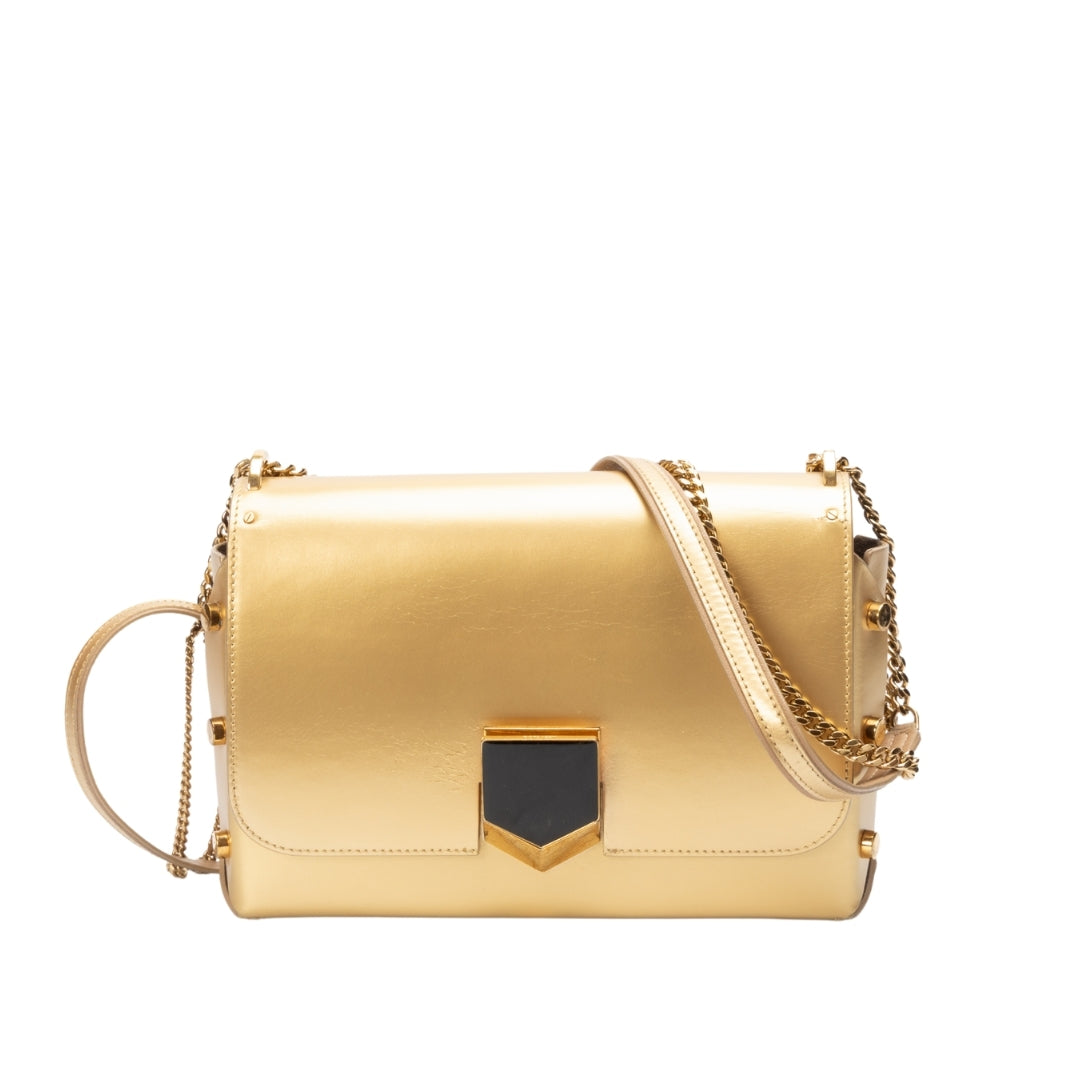 Jimmy Choo Leather Lockette Shoulder Bag