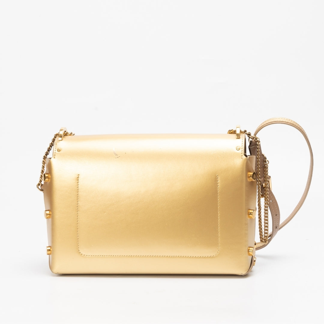 Jimmy Choo Leather Lockette Shoulder Bag