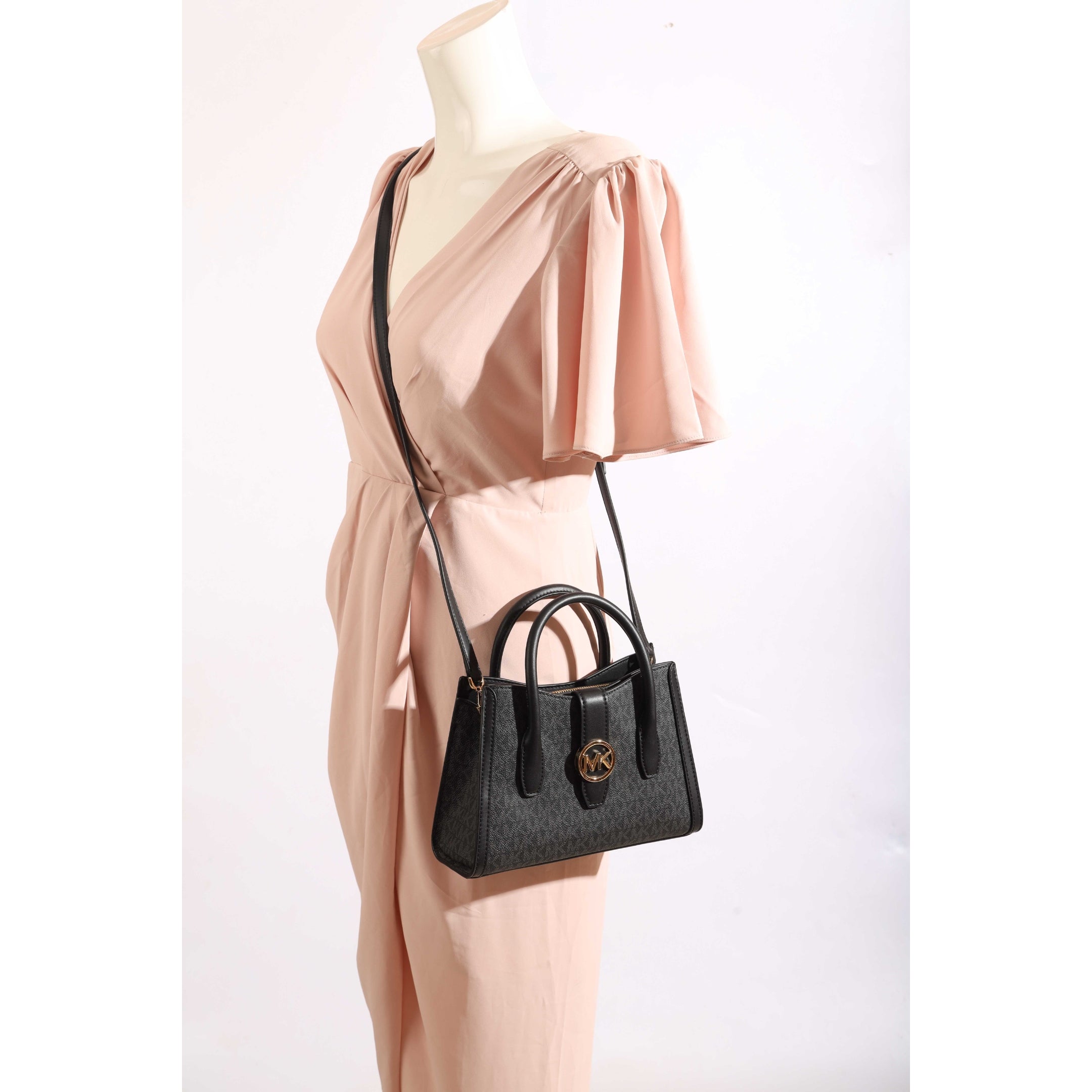 Michael Kors Gabby Small Logo Satchel Crossbody Bag