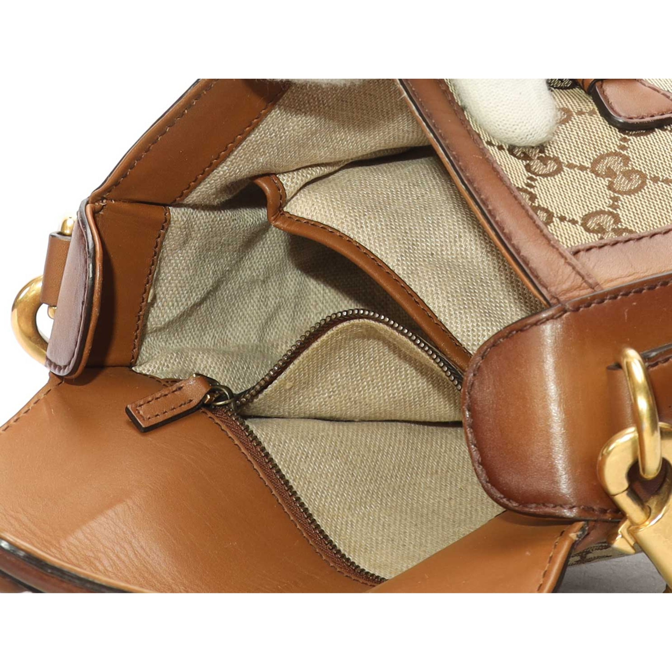 Gucci Brown GG Small Lady Web Shoulder Bag