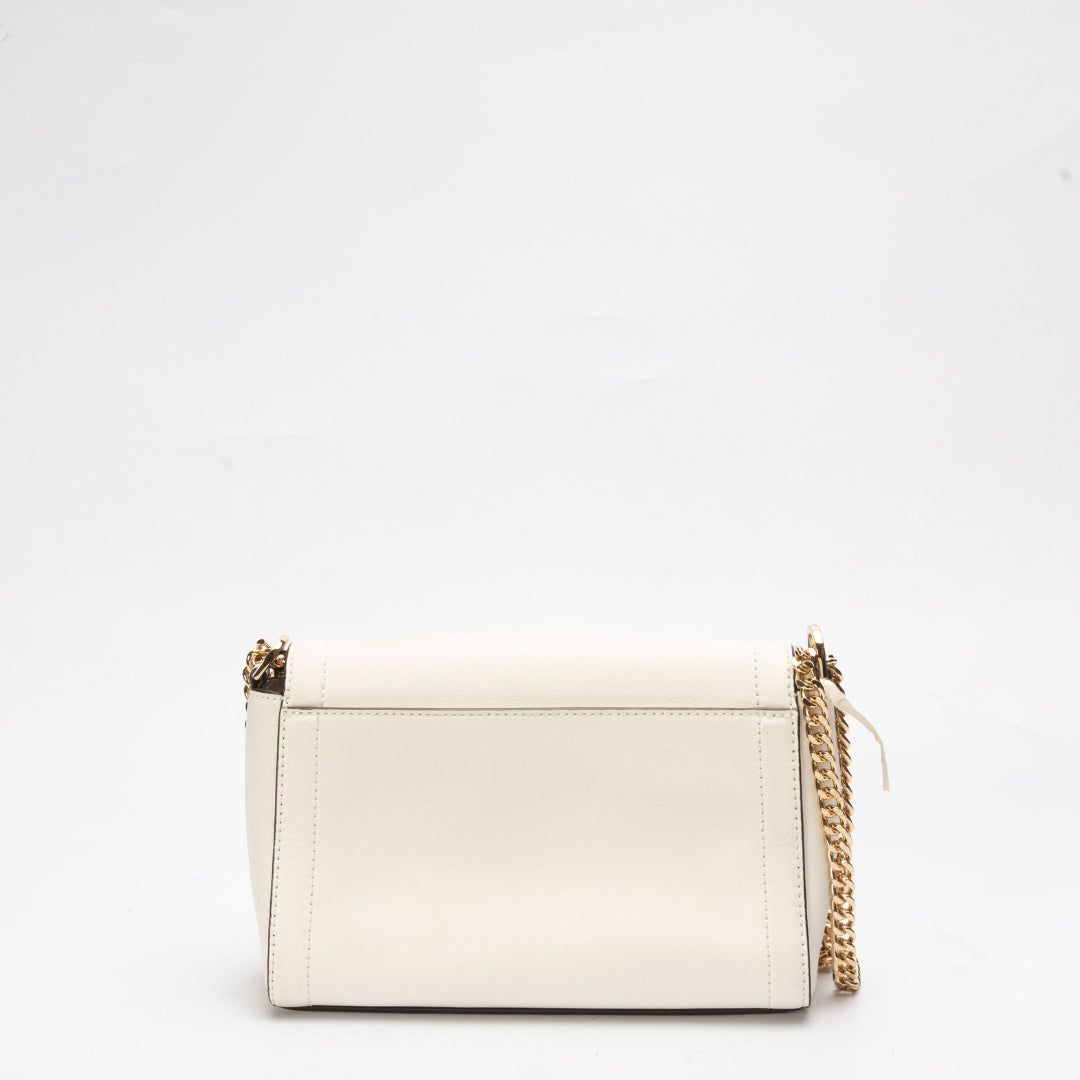 Michael Kors White Kinsley Shoulder Bag