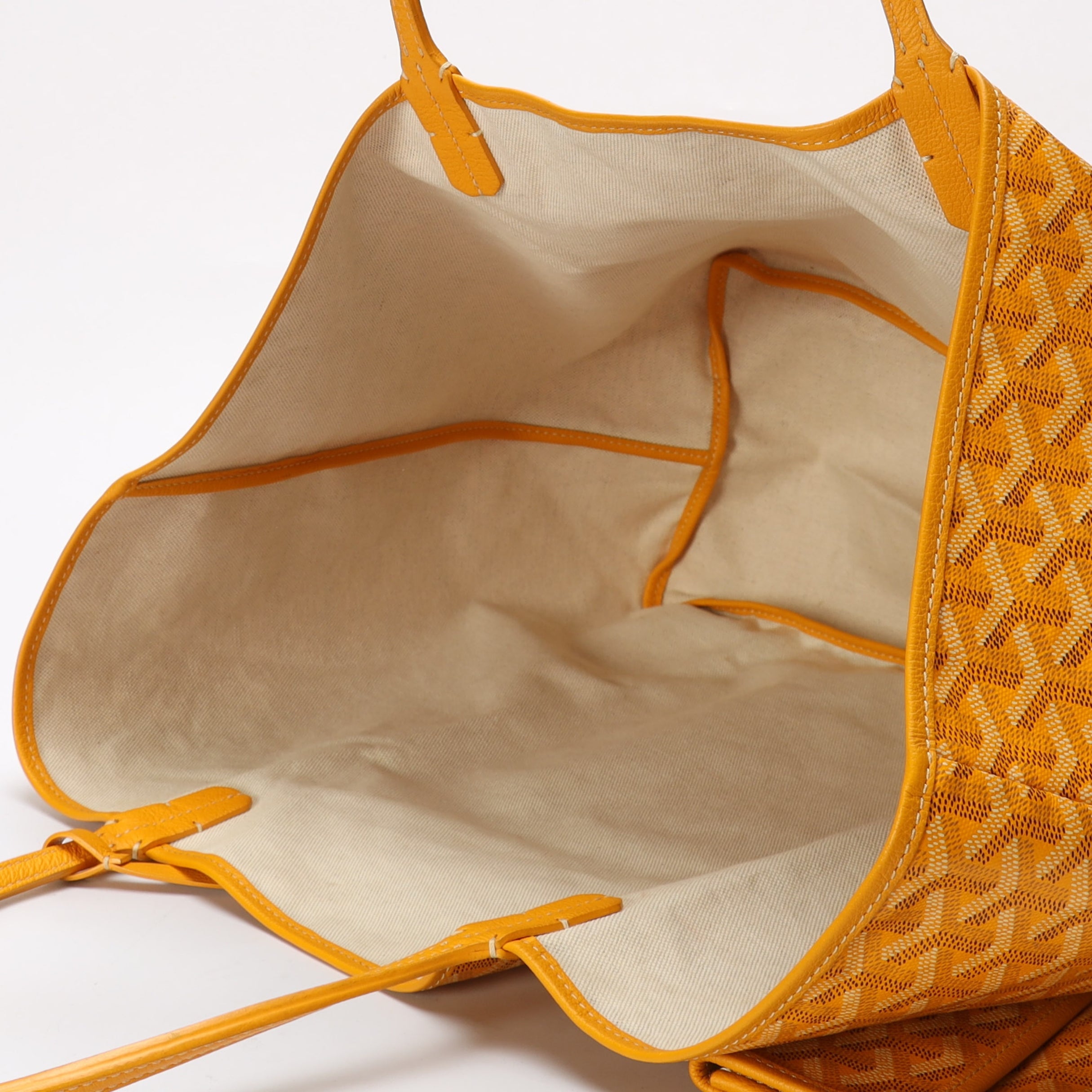 Goyard Yellow Goyardine Saint Louis GM Tote