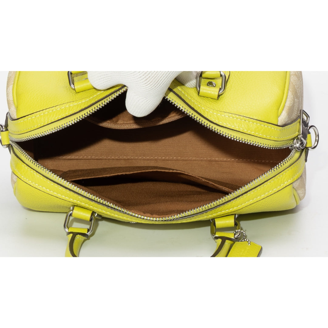 Coach Rowan Satchel Bag In Signature Canvas