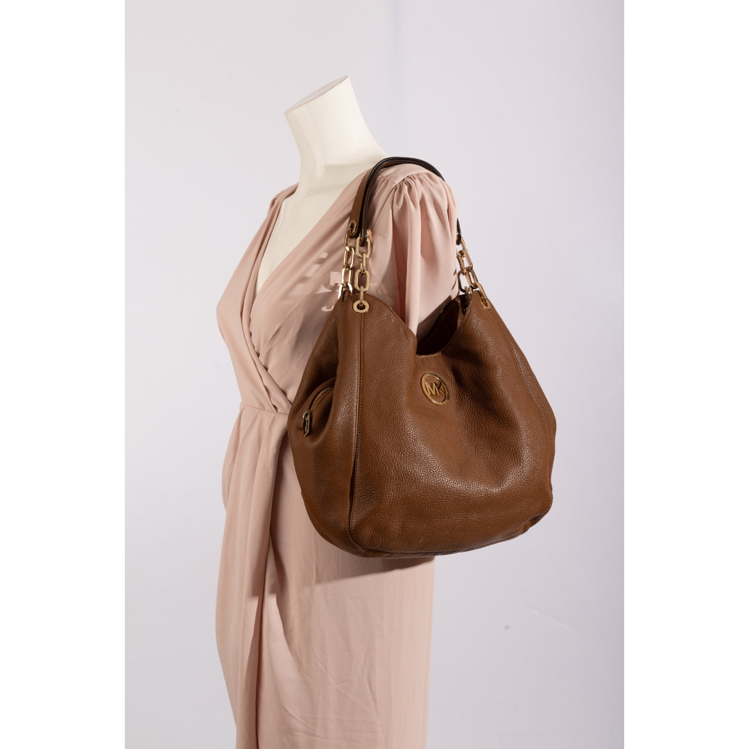 Michael Kors Brown Fulton Hobo Bag