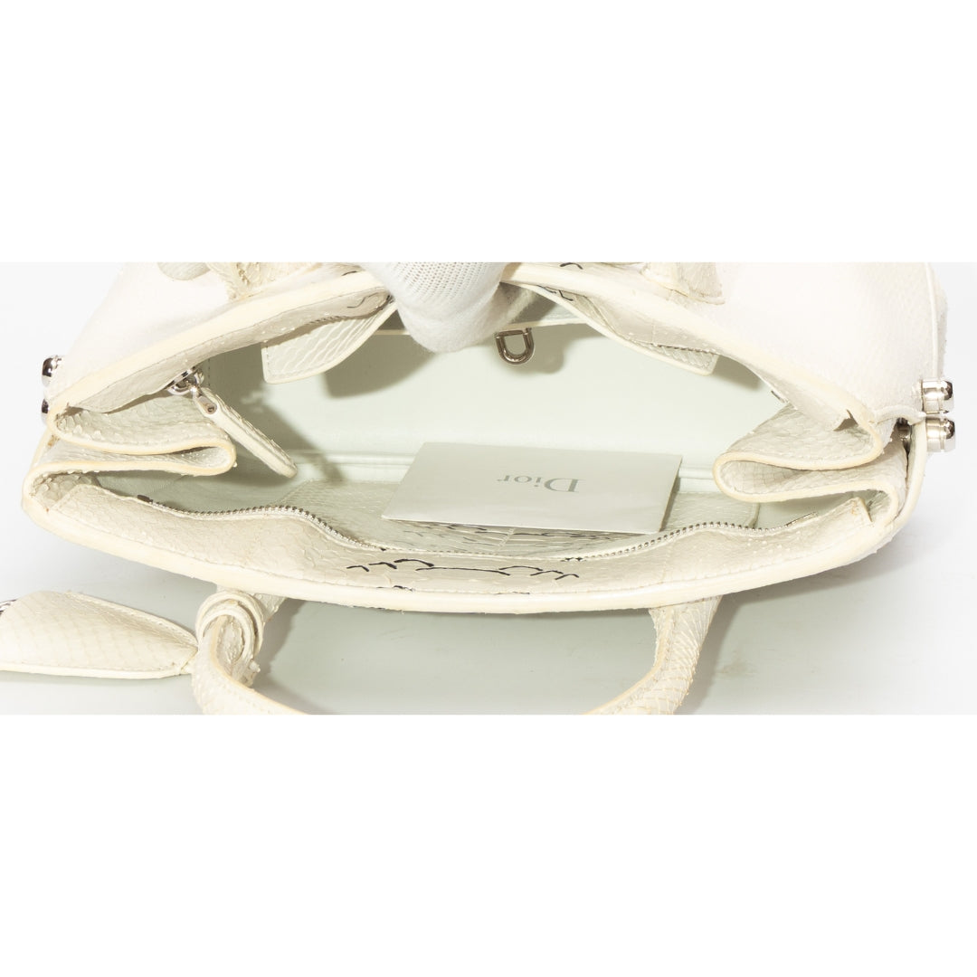 Christian Dior Python Open Bar Satchel