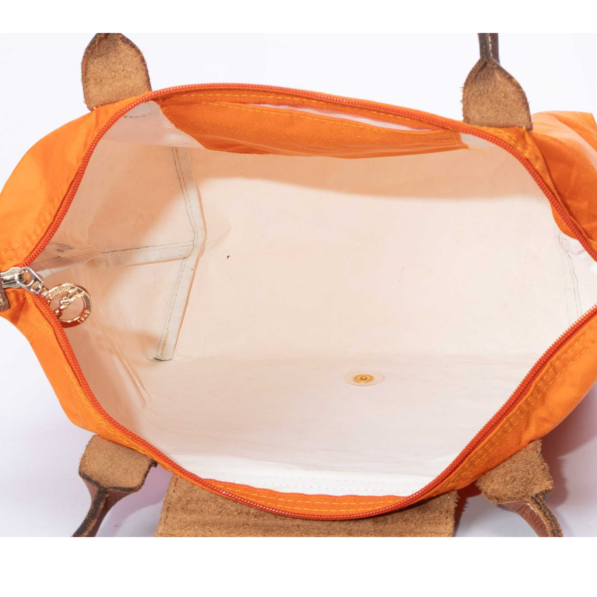 Longchamp Orange Le Pliage Tote