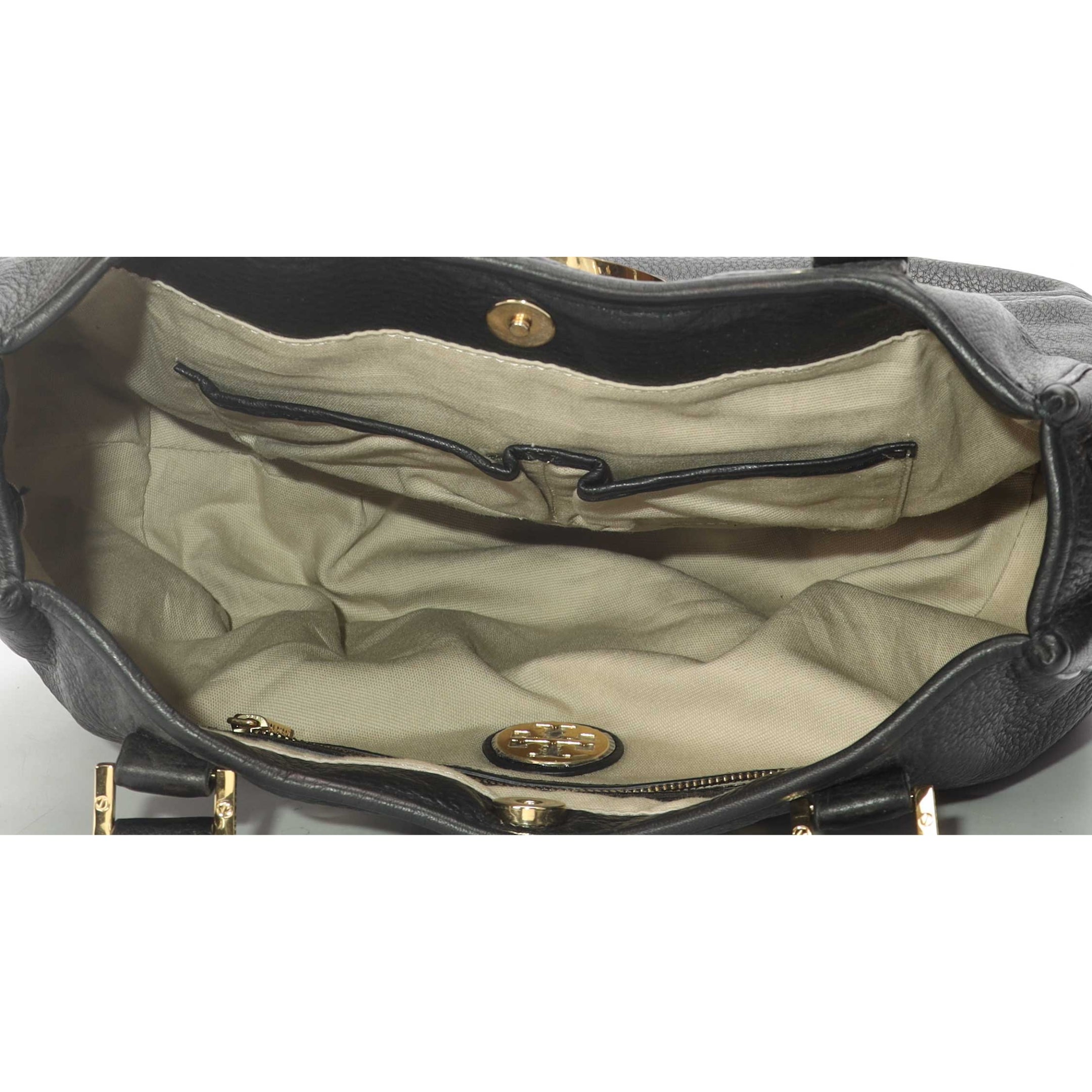 Tory Burch Black Amanda Hobo Bag