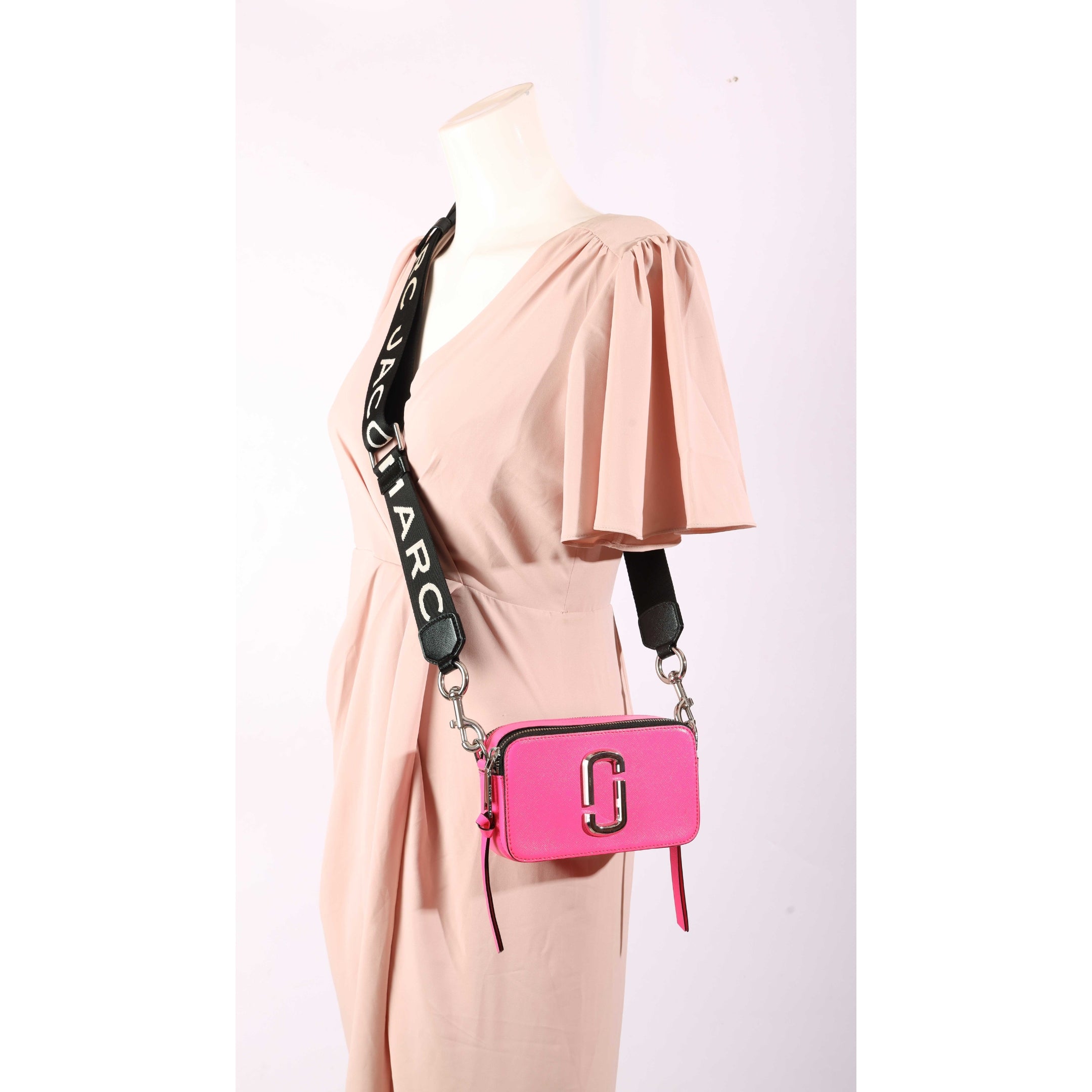 Marc Jacobs Pink The Snapshot Crossbody Bag