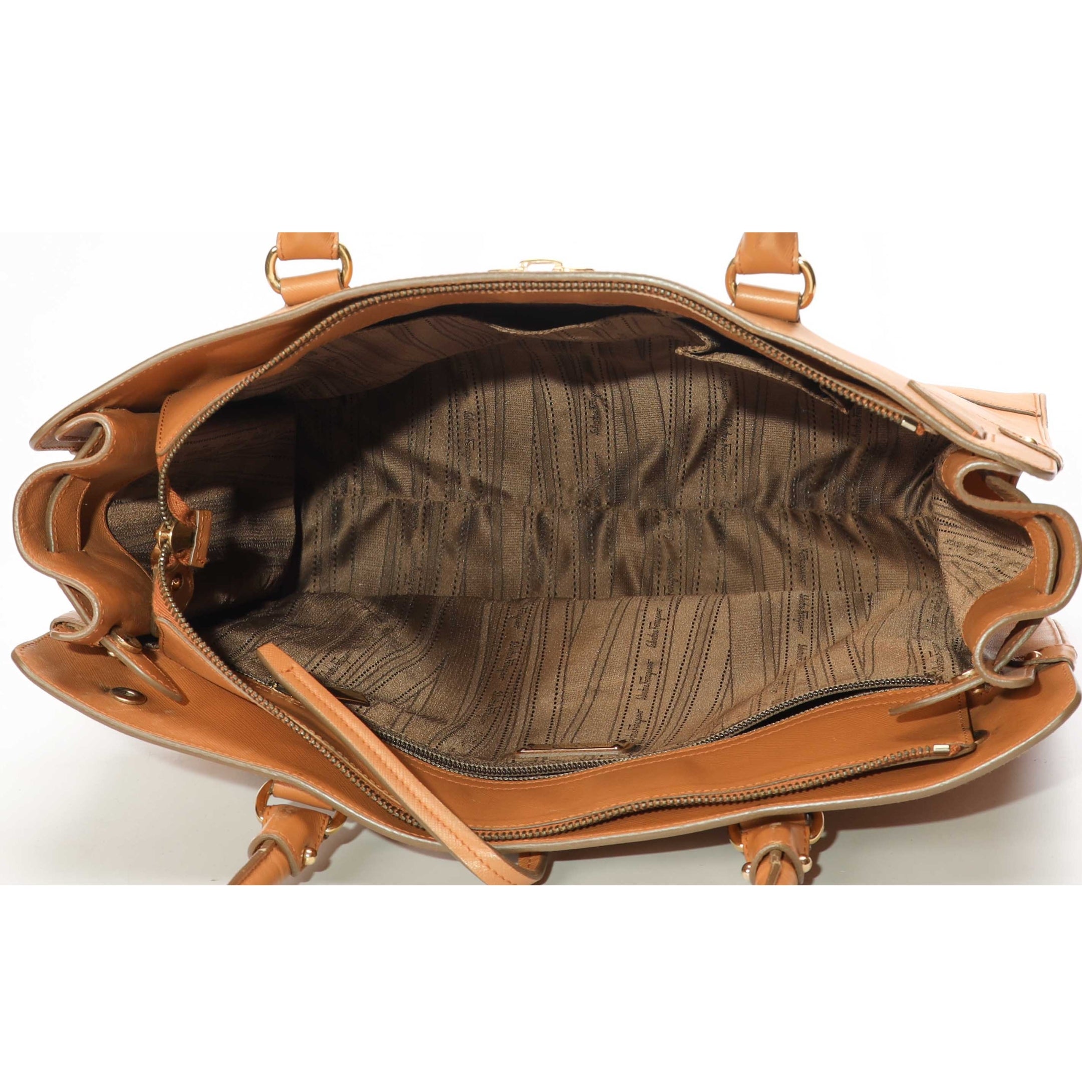 Salvatore Ferragamo Brown Briana Tote