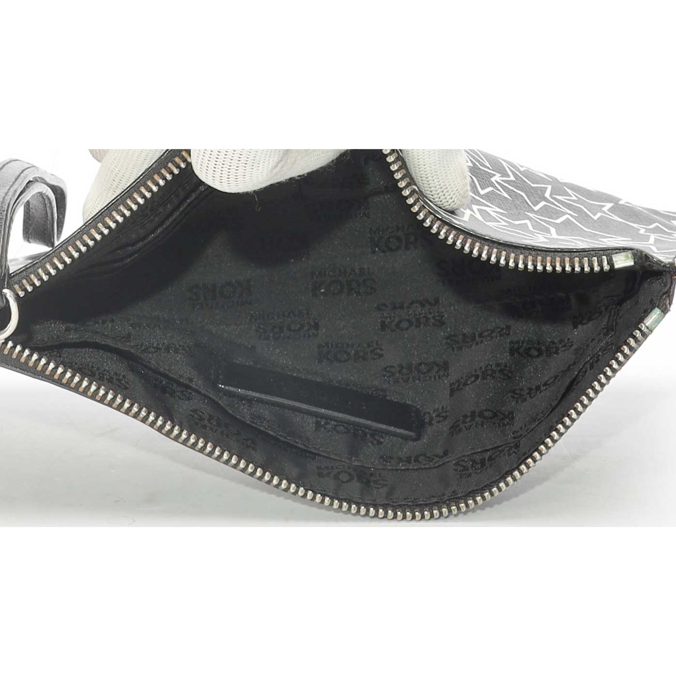 Michael Kors Black Star Wristlet
