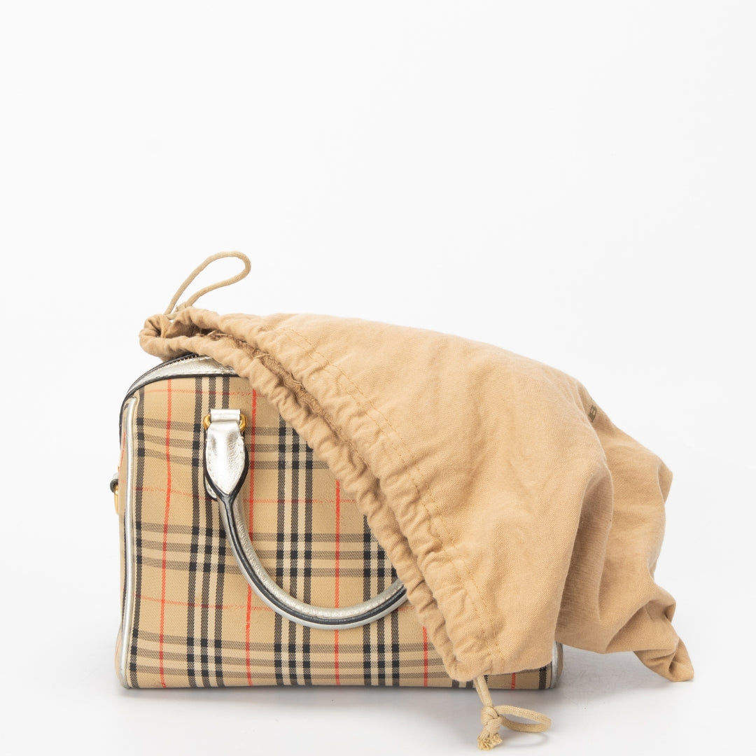 Burberry Small 1983 Check Link Bowling Bag