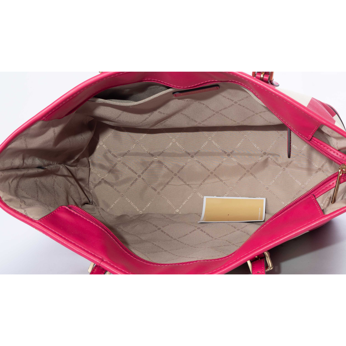 Michael Kors Pink Striped Jet Set Travel Tote