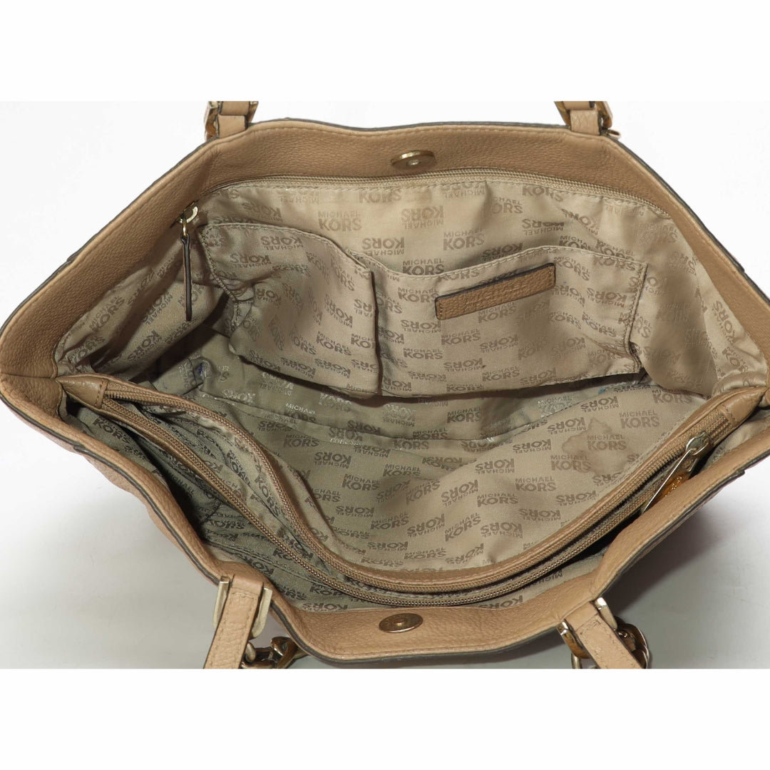 Michael Kors Beige Harper Chain Tote