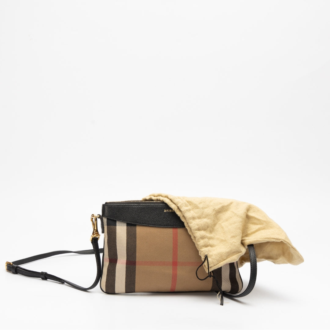 Burberry Check Derby Peyton Crossbody Bag