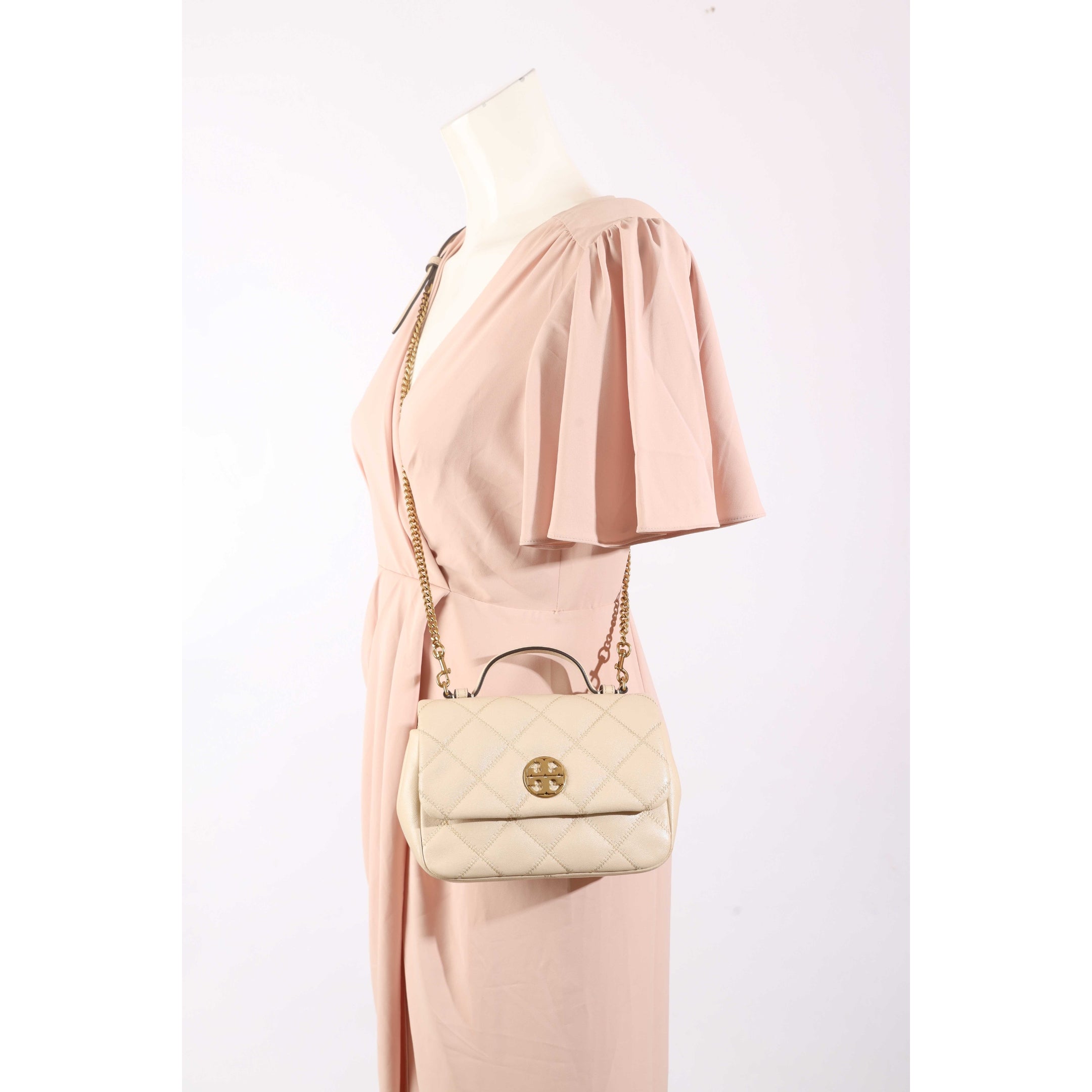 Tory Burch Willa Quilted Top Handle Bag
