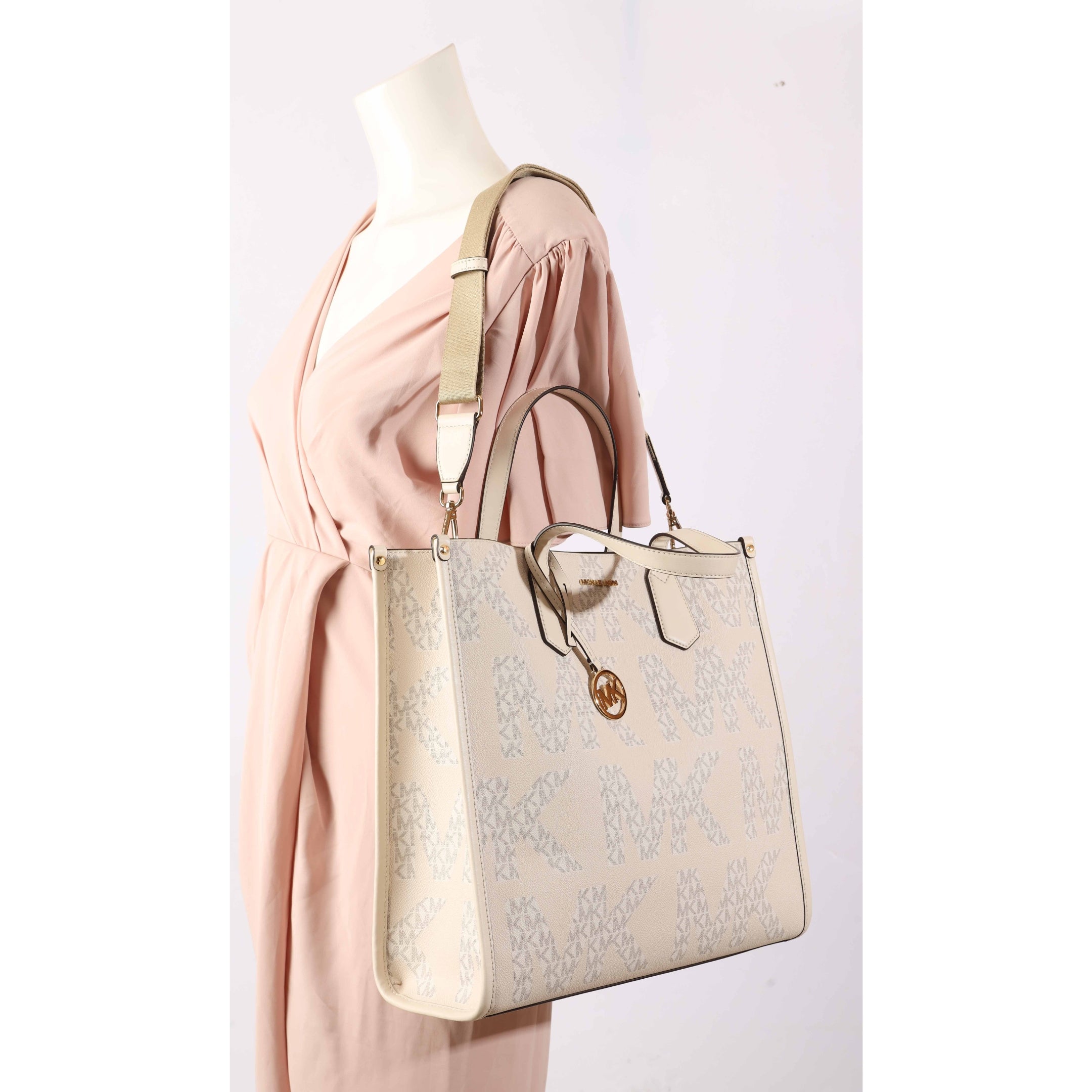 Michael Kors Maple Off White Logo Tote