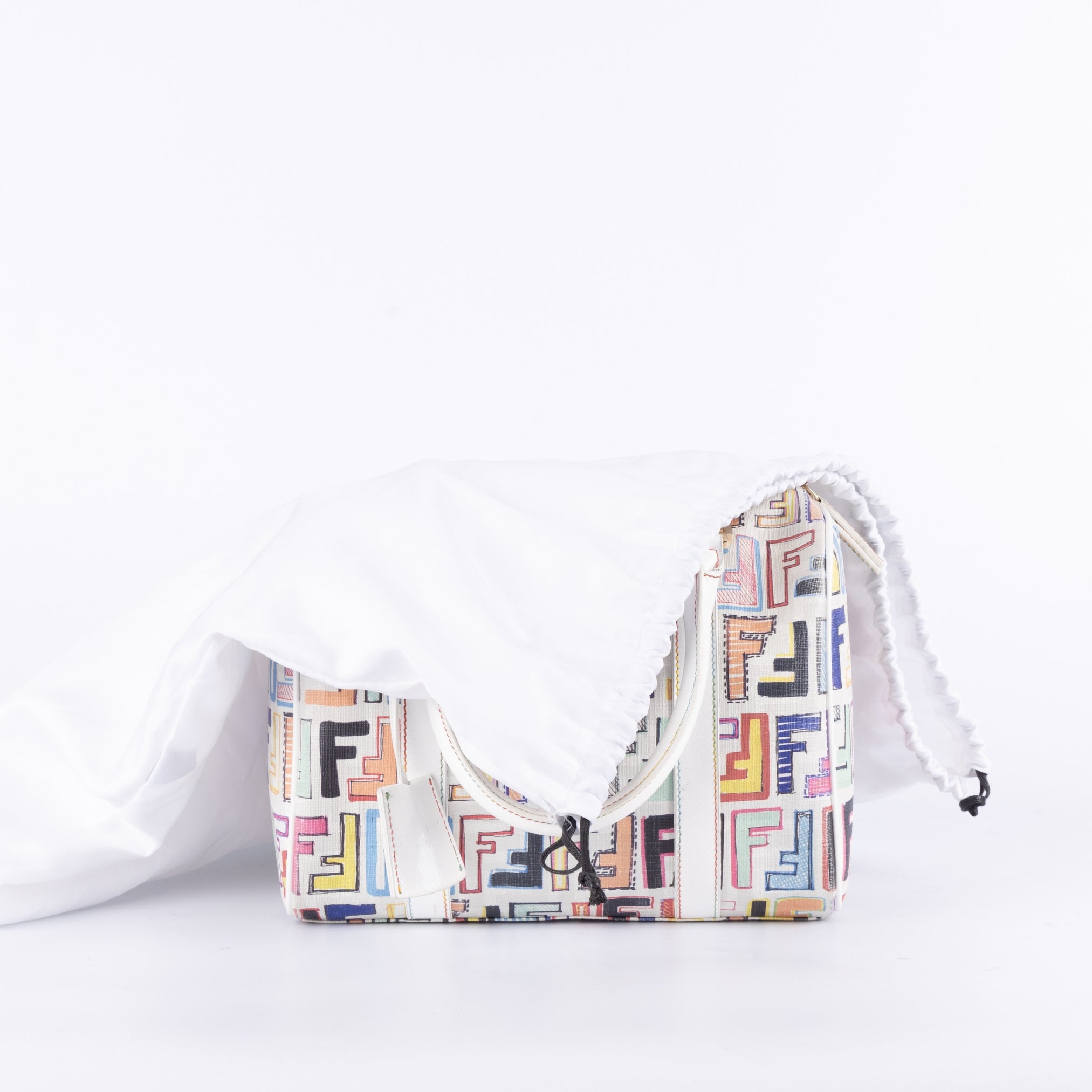 Fendi Zucca Forever Boston Multi-colored Bag