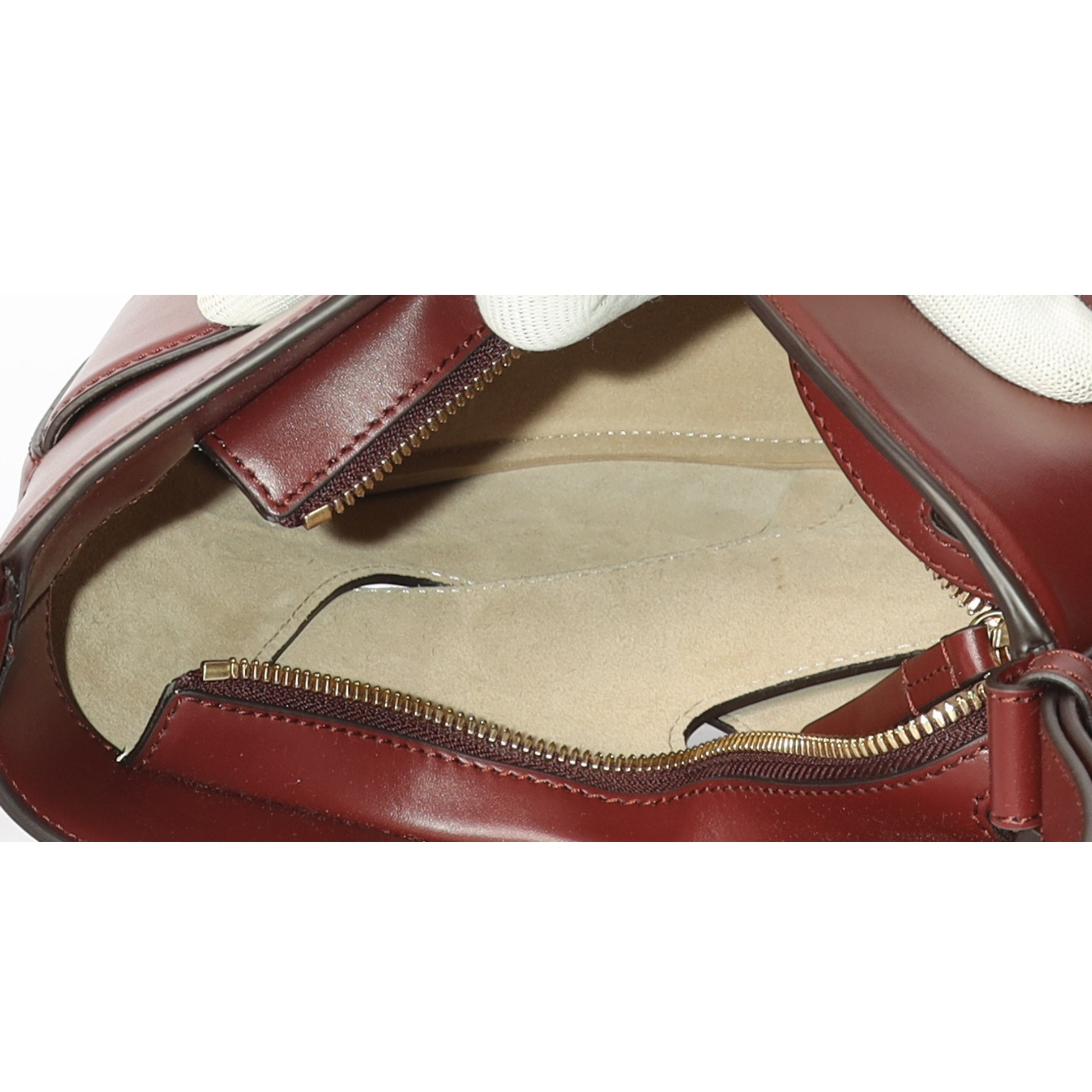 Polene Nodde Maroon Hobo Bag