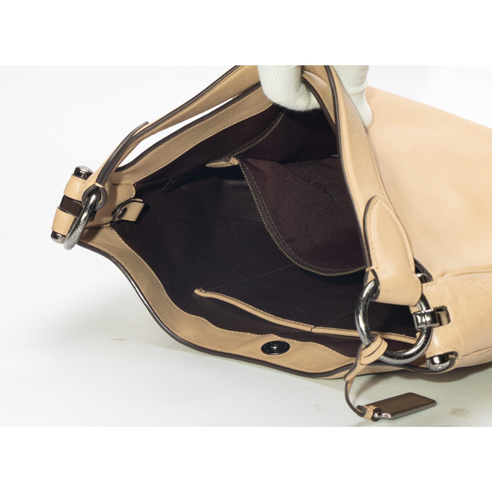 Coach Mae Beige Convertible Hobo Bag