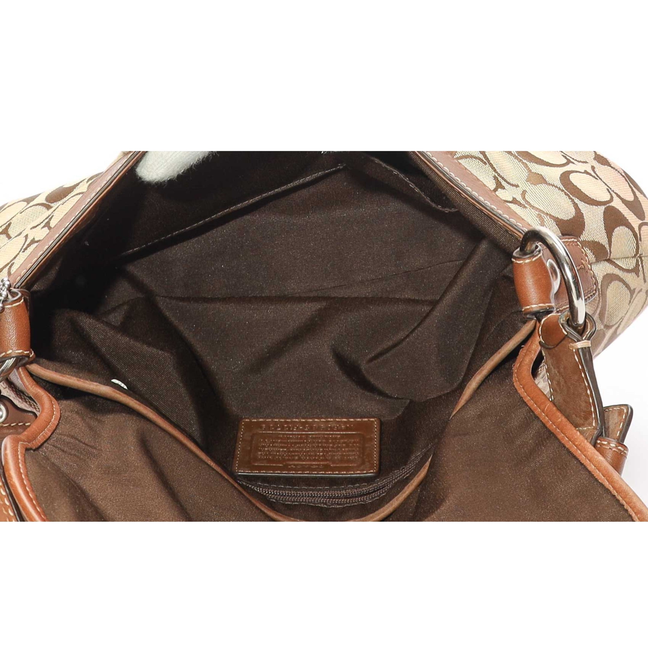Coach Soho Brown Logo Shoulder Bag