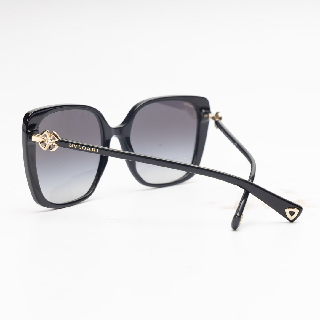 Bvlgari Black Acetate Square Sunglasses