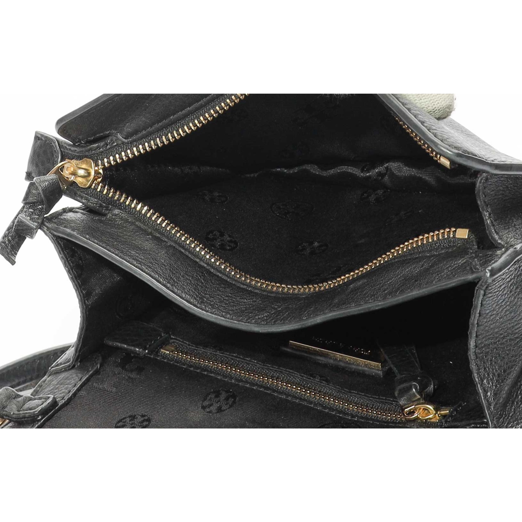 Tory Burch Black Britten Flap Crossbody Bag