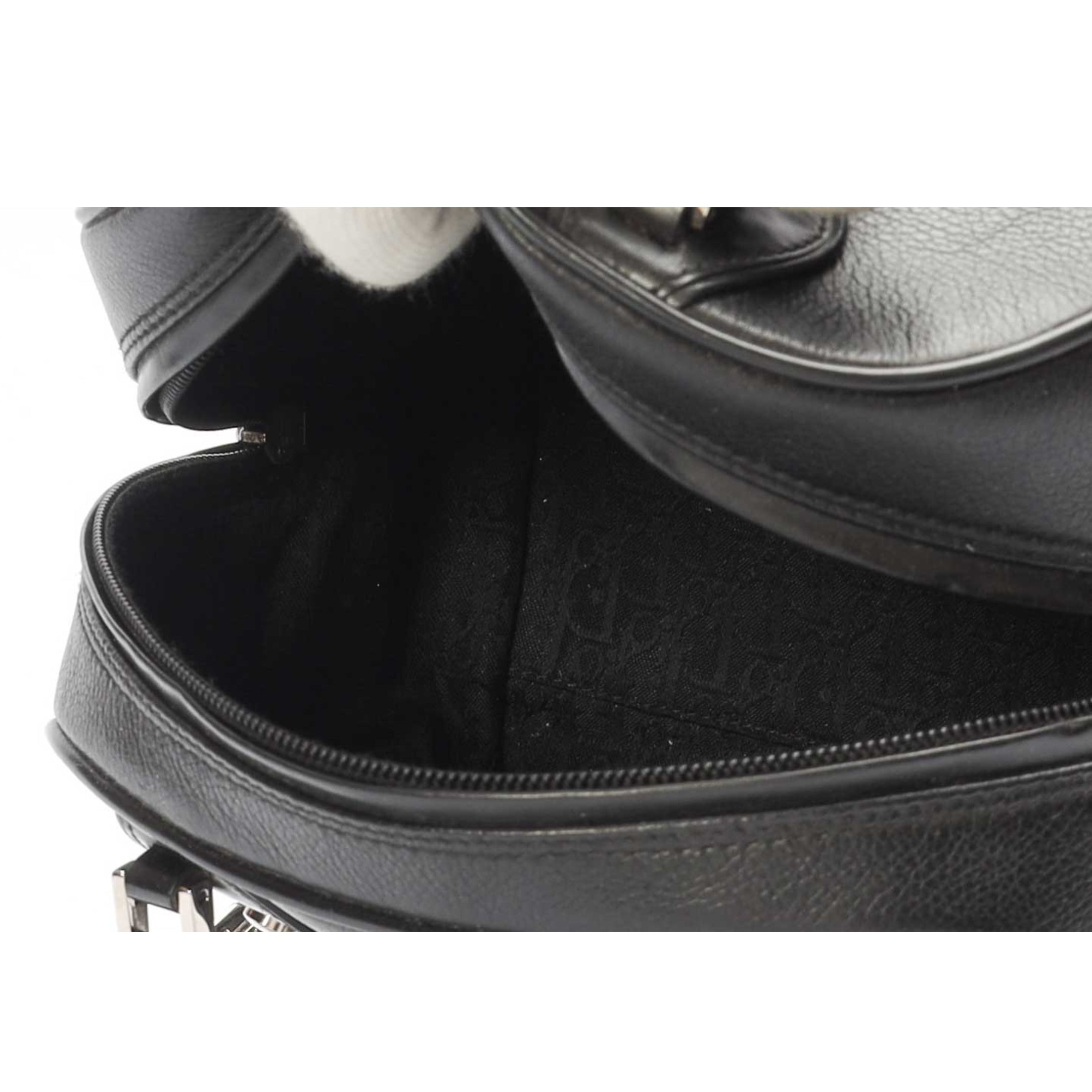 Dior Black Gambler Dice Bowling Satchel