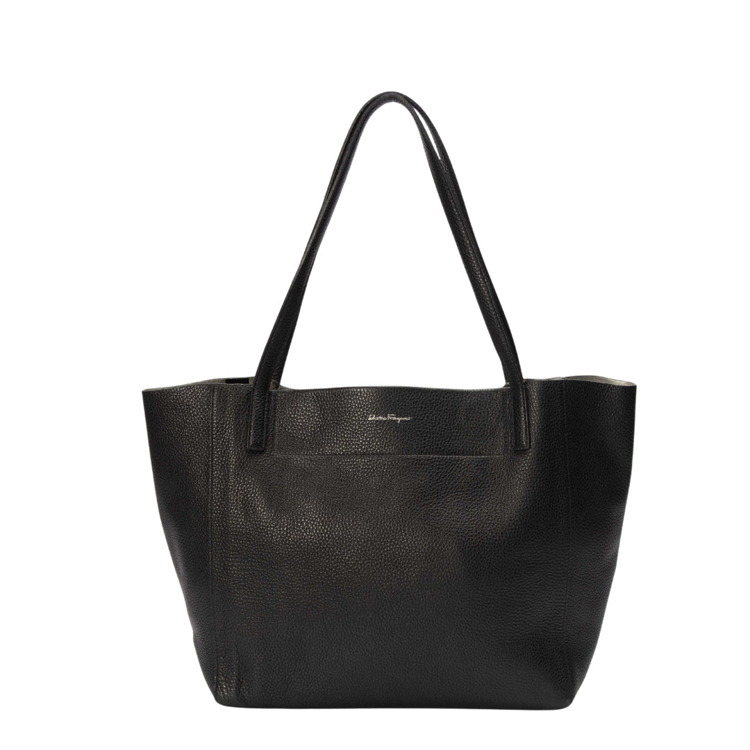 Salvatore Ferragamo Black Mimi Tote