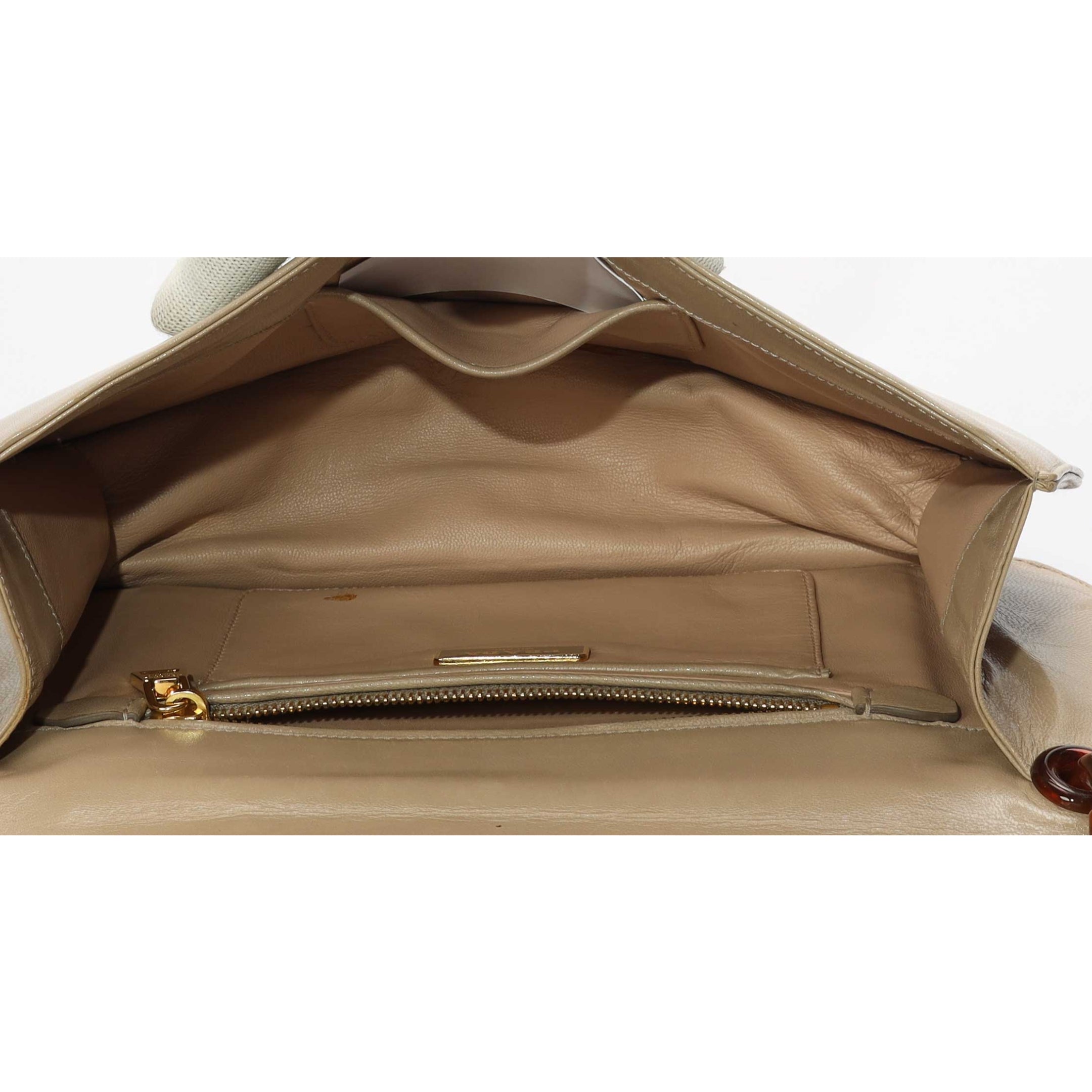 Prada Beige Madras Swing Shoulder Bag